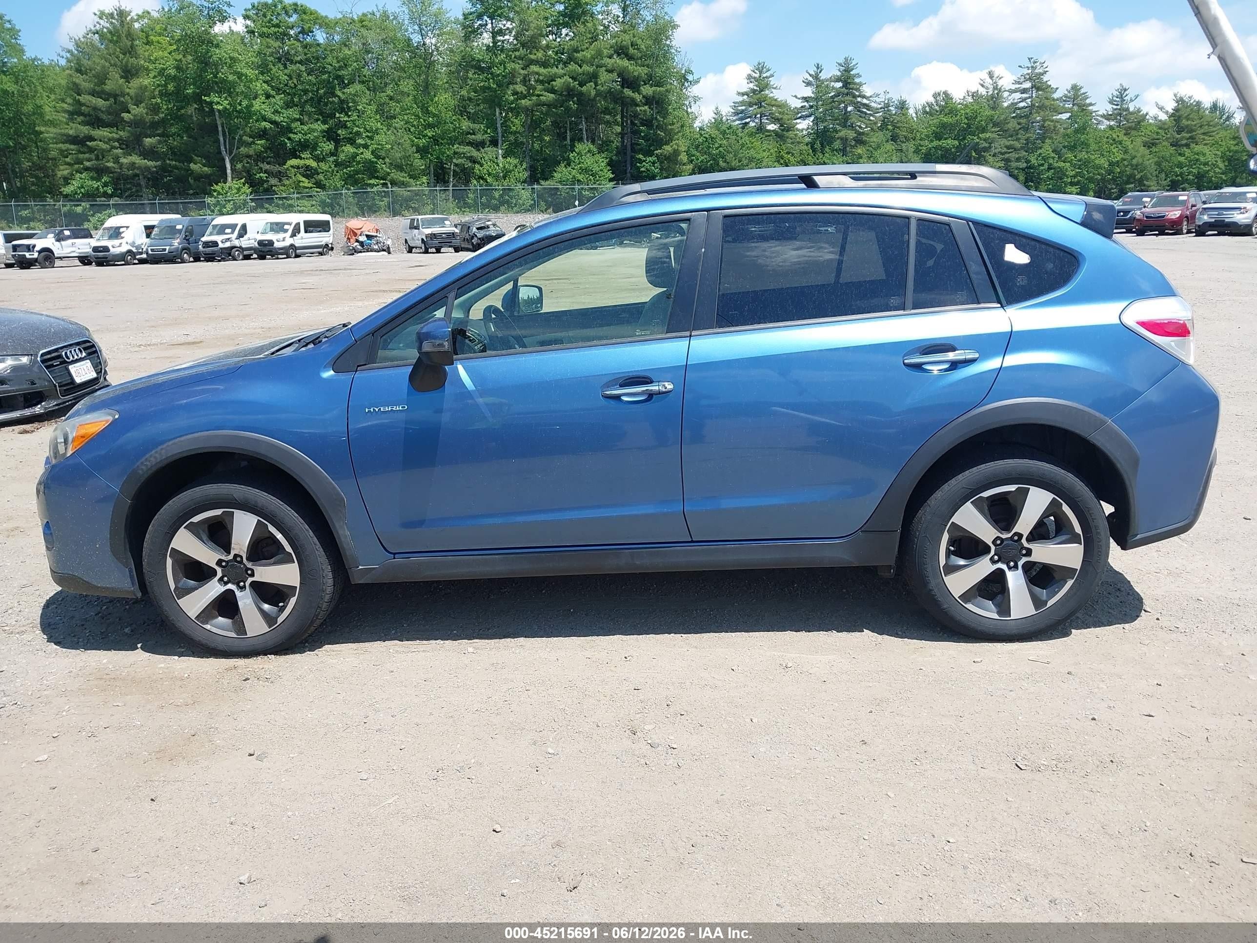 2015 Subaru Xv Crosstrek Hybrid Touring Blue vin: JF2GPBPC3FH245179