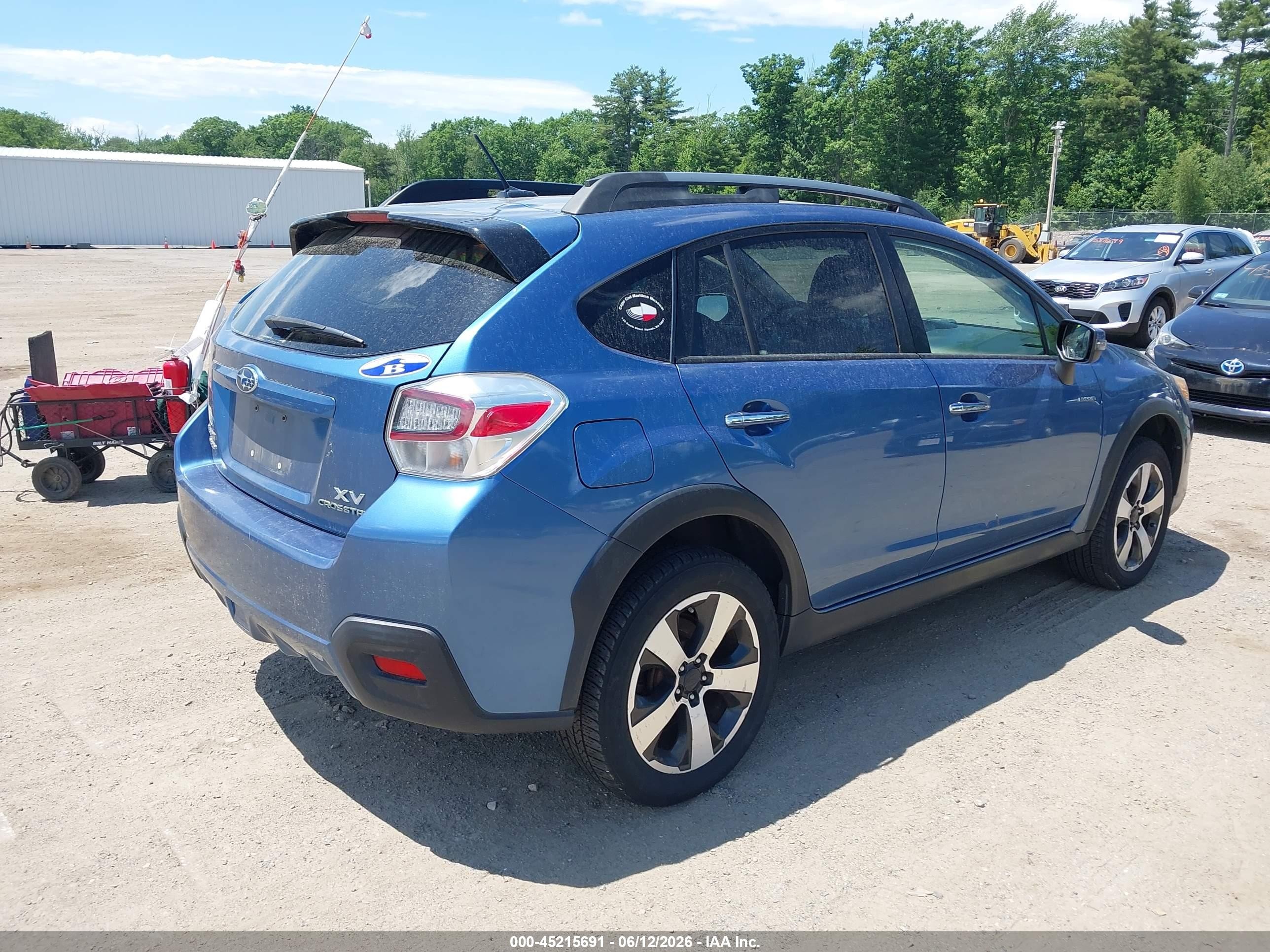 2015 Subaru Xv Crosstrek Hybrid Touring Blue vin: JF2GPBPC3FH245179