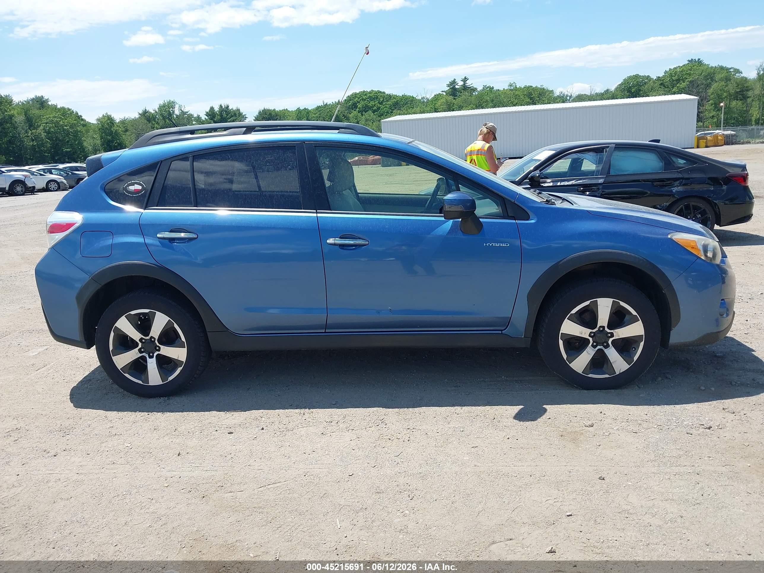 2015 Subaru Xv Crosstrek Hybrid Touring Blue vin: JF2GPBPC3FH245179