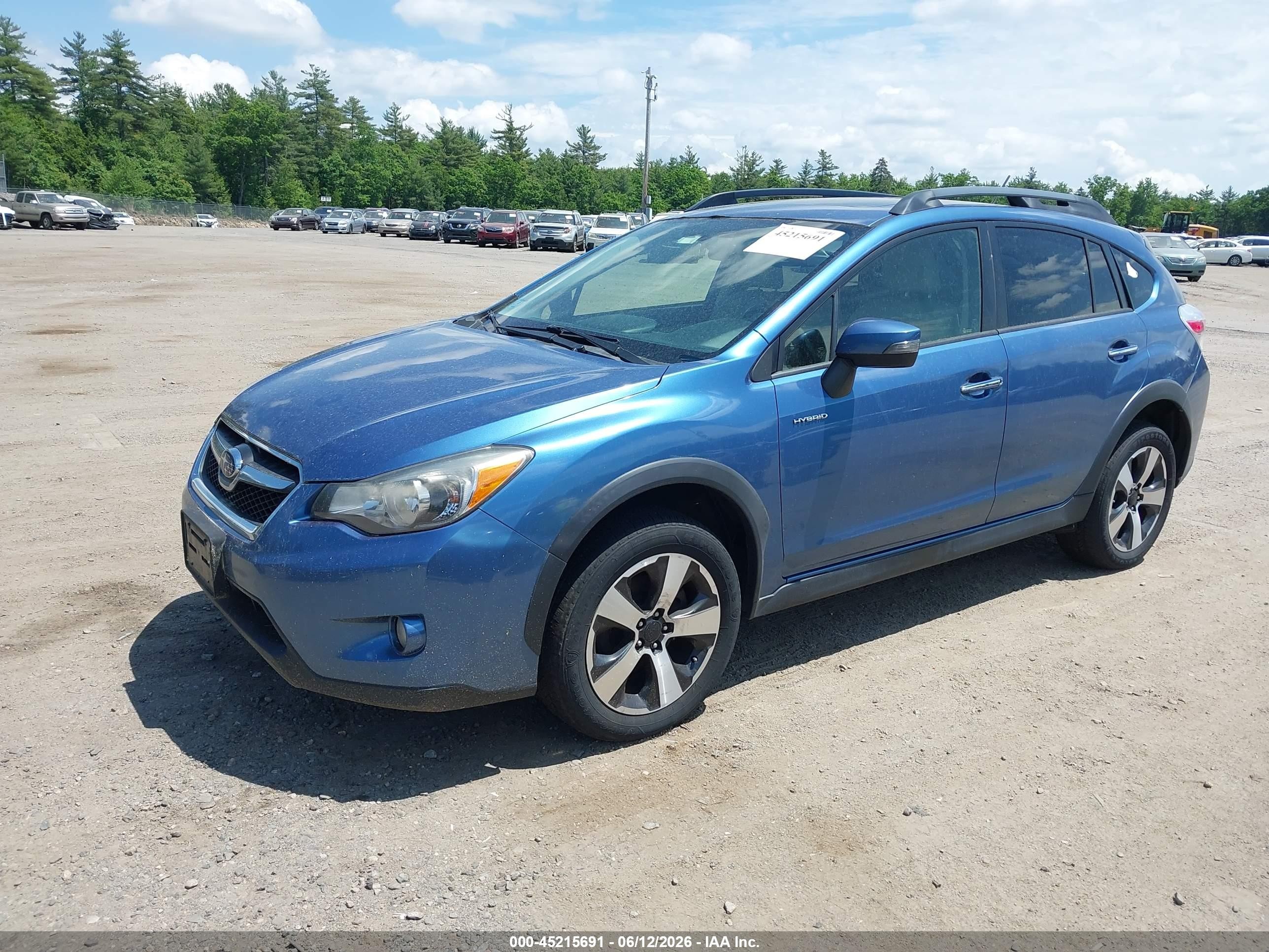 2015 Subaru Xv Crosstrek Hybrid Touring Blue vin: JF2GPBPC3FH245179
