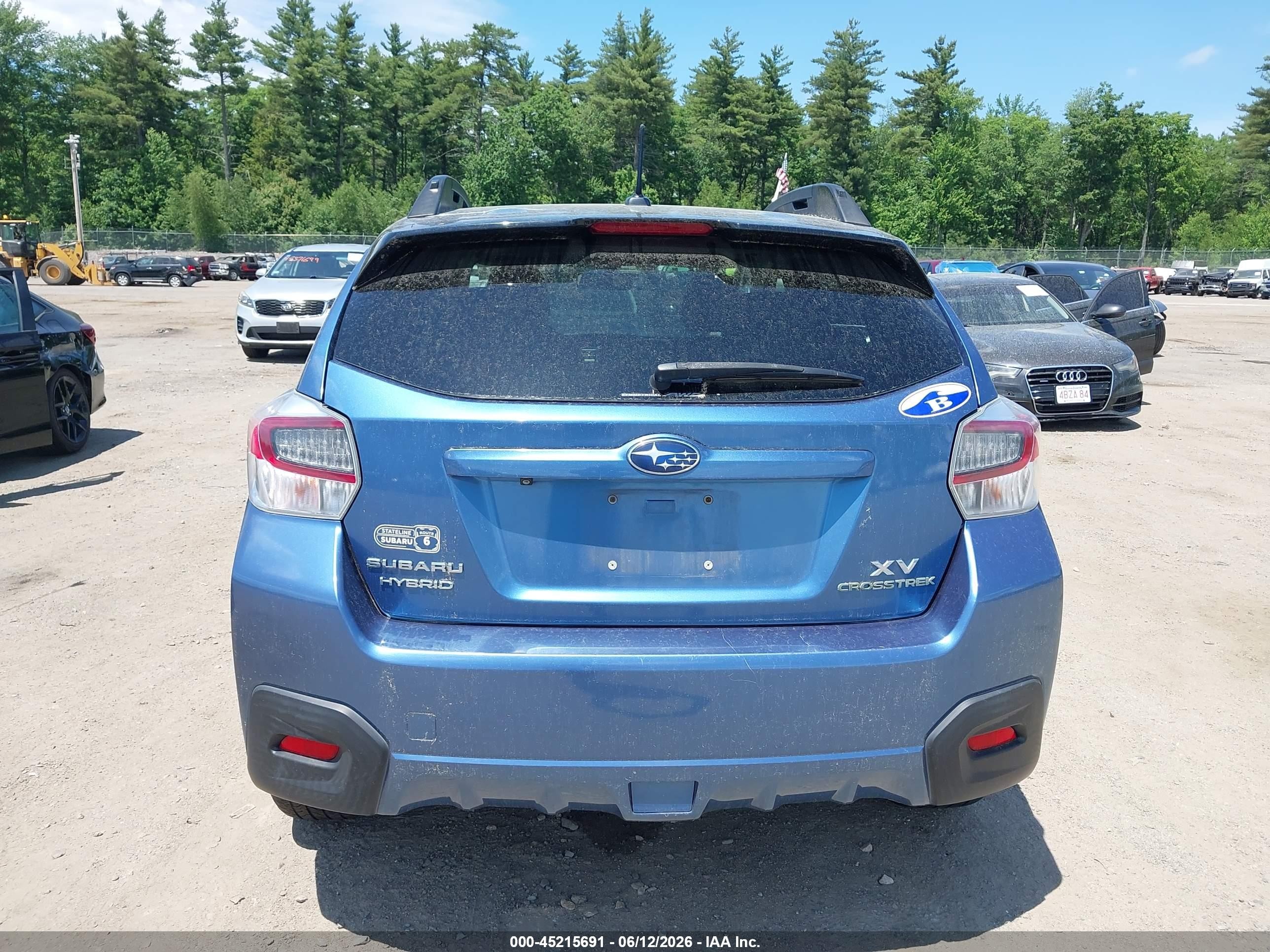 2015 Subaru Xv Crosstrek Hybrid Touring Blue vin: JF2GPBPC3FH245179