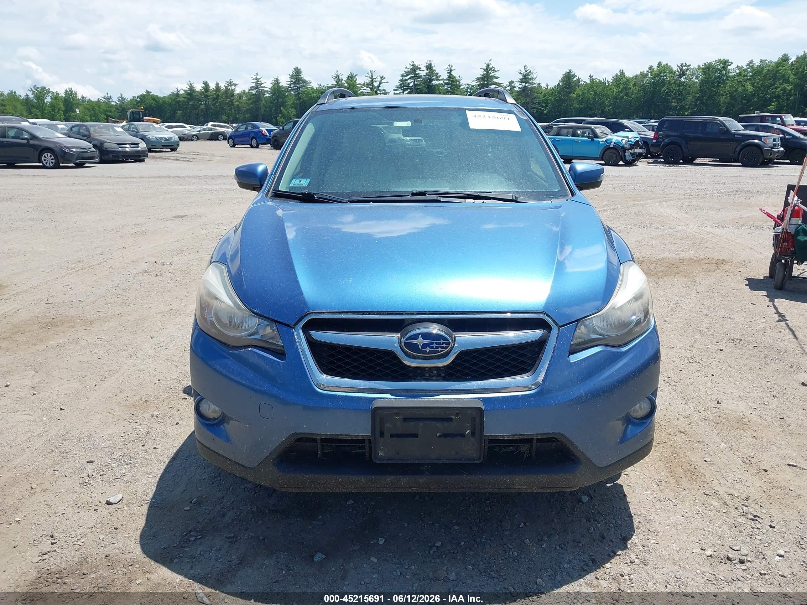 2015 Subaru Xv Crosstrek Hybrid Touring Blue vin: JF2GPBPC3FH245179