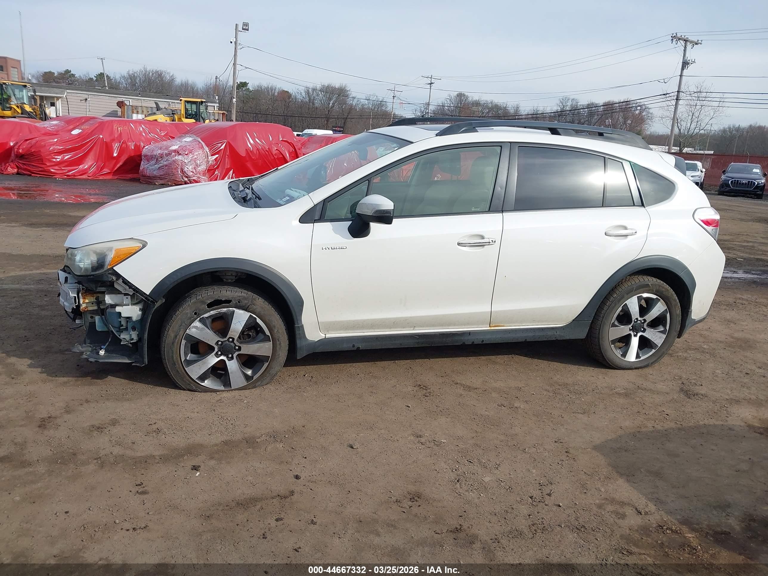 2015 Subaru Xv Crosstrek Hybrid Touring White vin: JF2GPBPC4FH244705