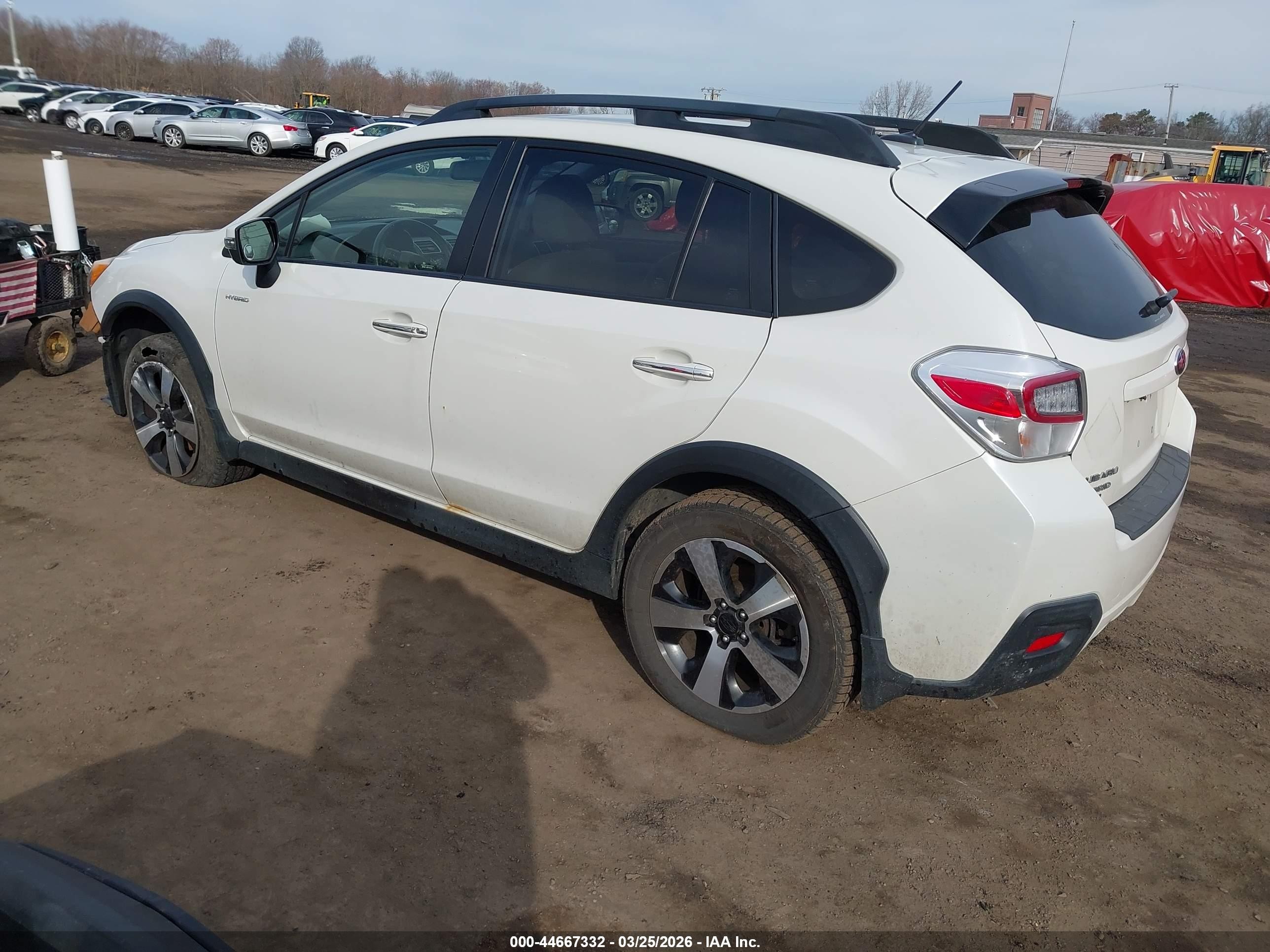 2015 Subaru Xv Crosstrek Hybrid Touring White vin: JF2GPBPC4FH244705