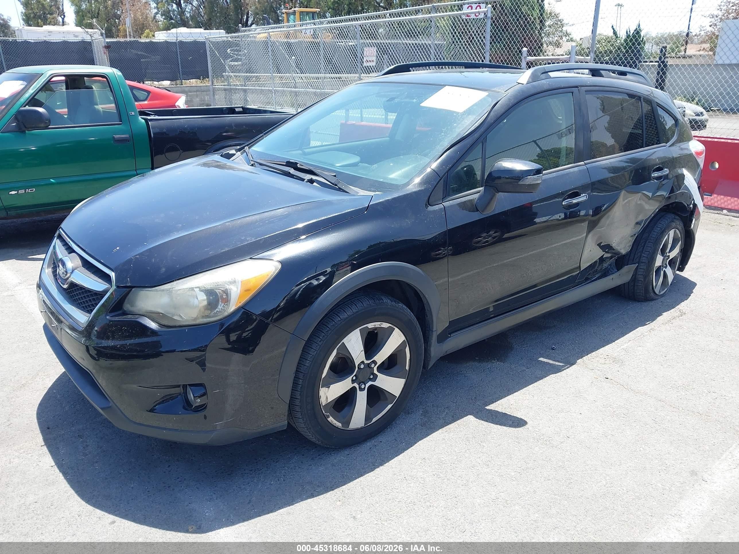 2015 Subaru Xv Crosstrek Hybrid Touring Black vin: JF2GPBPC6FH241532