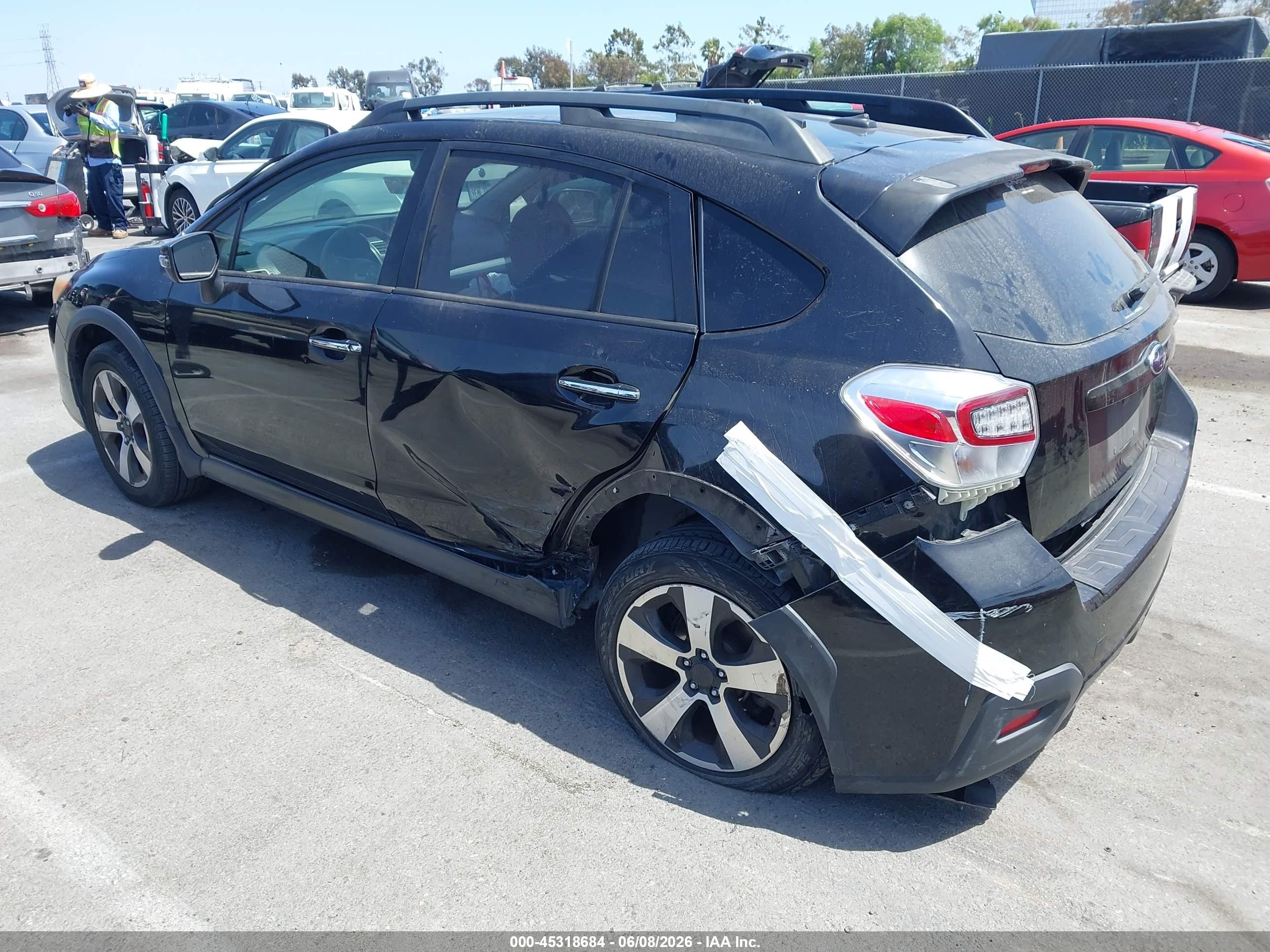 2015 Subaru Xv Crosstrek Hybrid Touring Black vin: JF2GPBPC6FH241532