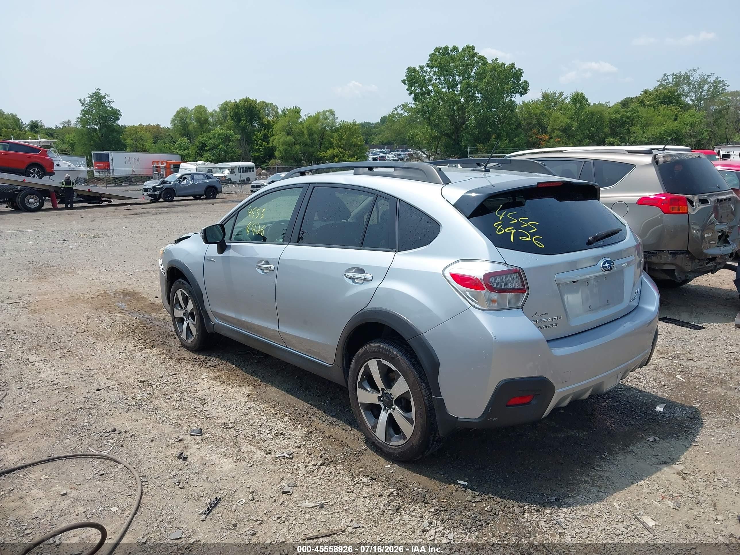 2015 Subaru Xv Crosstrek Hybrid Touring Silver vin: JF2GPBPC9FH256672
