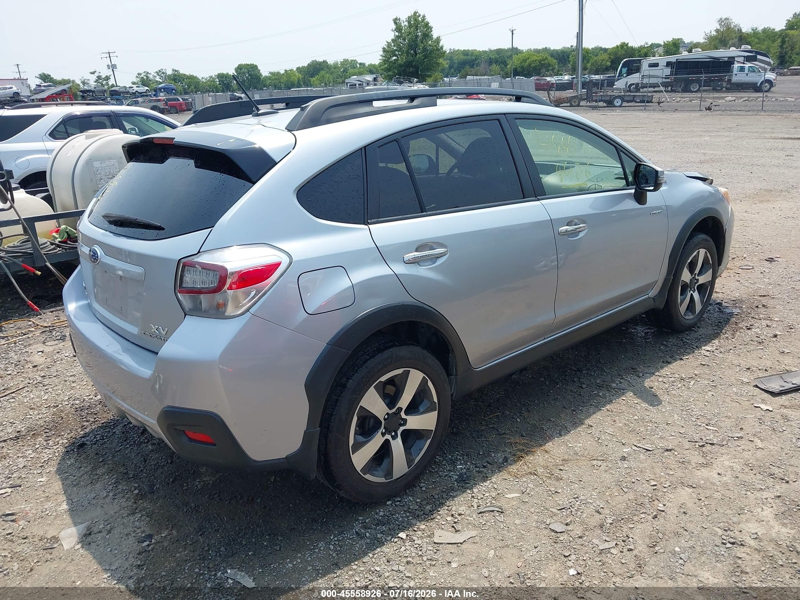2015 Subaru Xv Crosstrek Hybrid Touring Silver vin: JF2GPBPC9FH256672