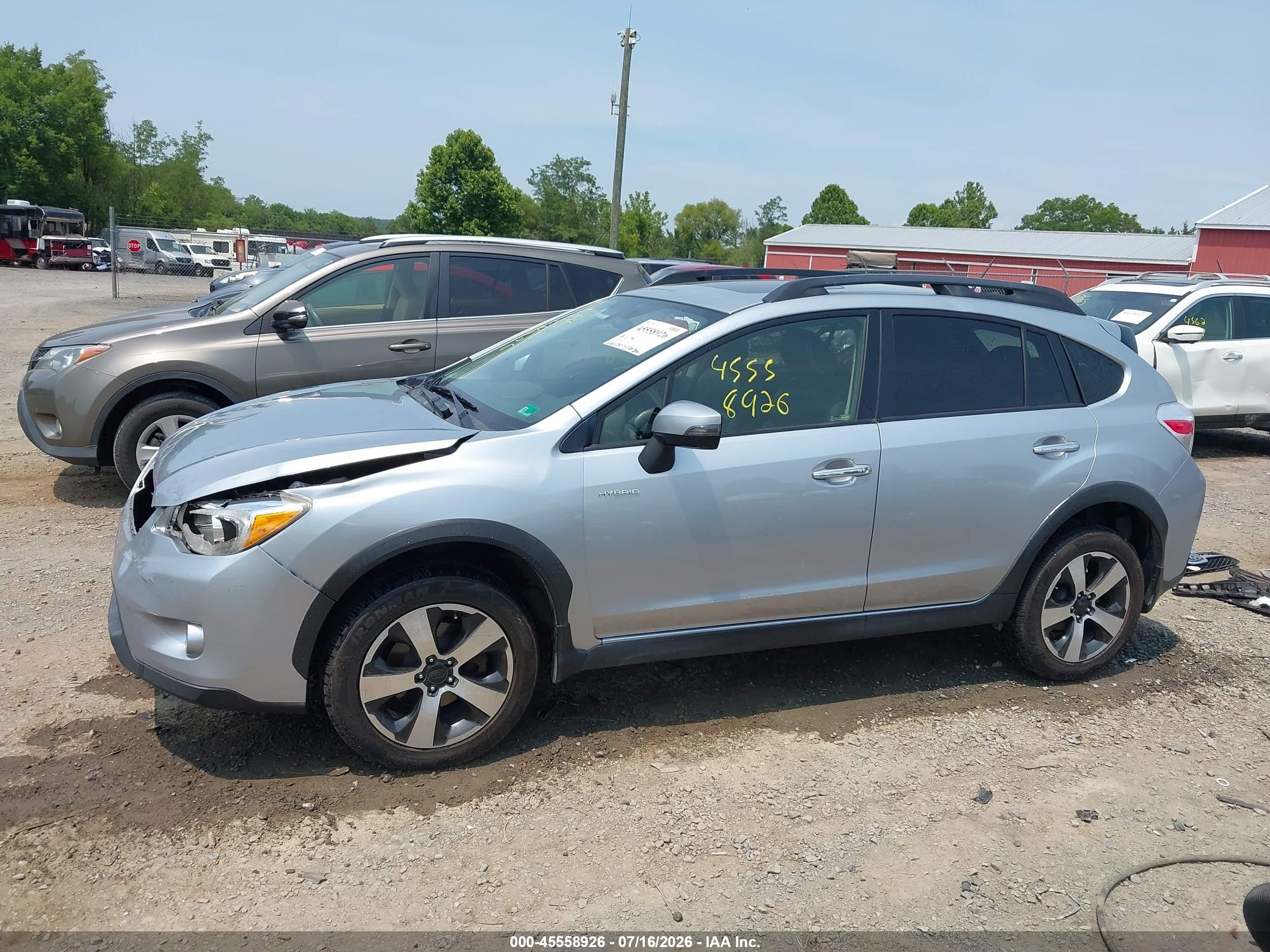 2015 Subaru Xv Crosstrek Hybrid Touring Silver vin: JF2GPBPC9FH256672