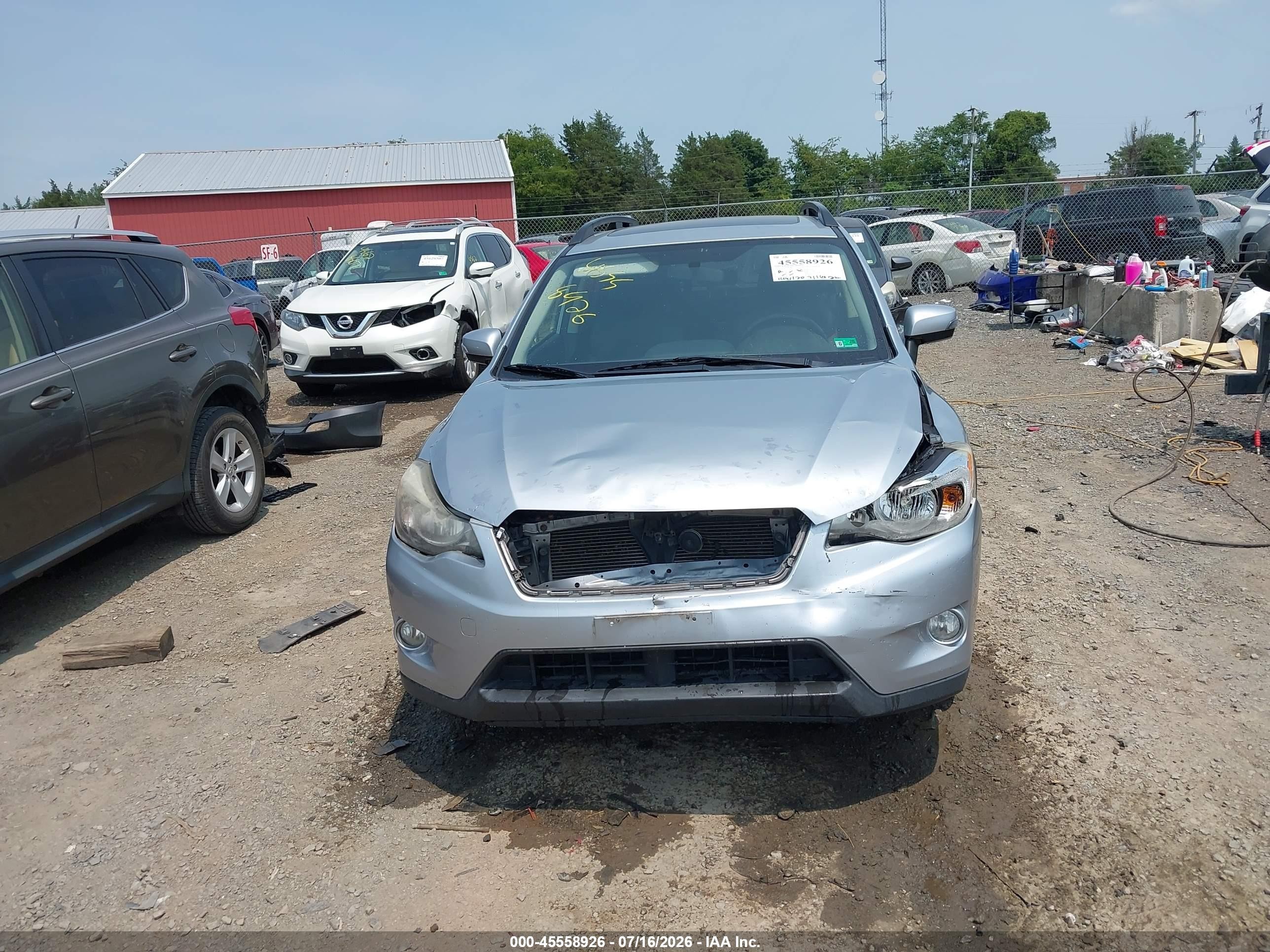 2015 Subaru Xv Crosstrek Hybrid Touring Silver vin: JF2GPBPC9FH256672