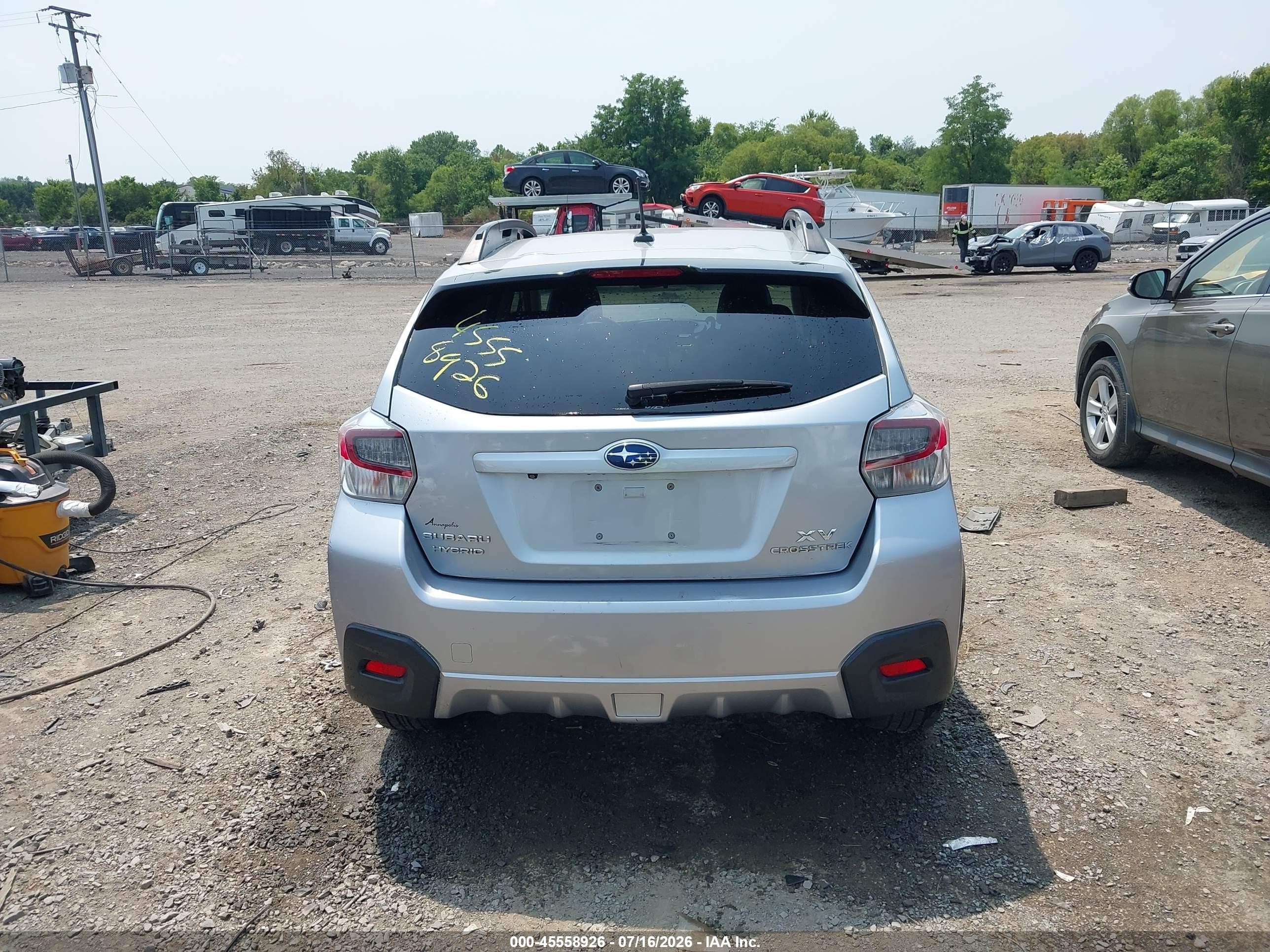 2015 Subaru Xv Crosstrek Hybrid Touring Silver vin: JF2GPBPC9FH256672