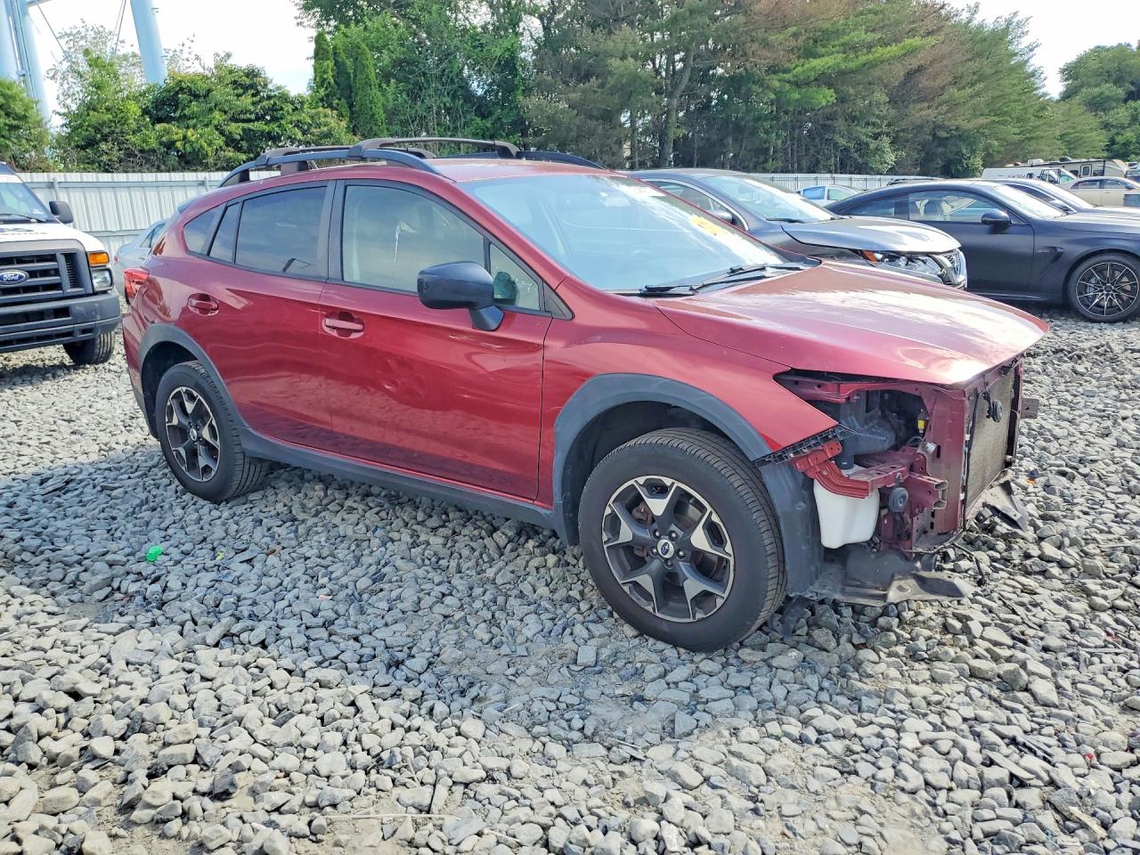 2018 Subaru Crosstrek Burgundy vin: JF2GTAAC3JH256478