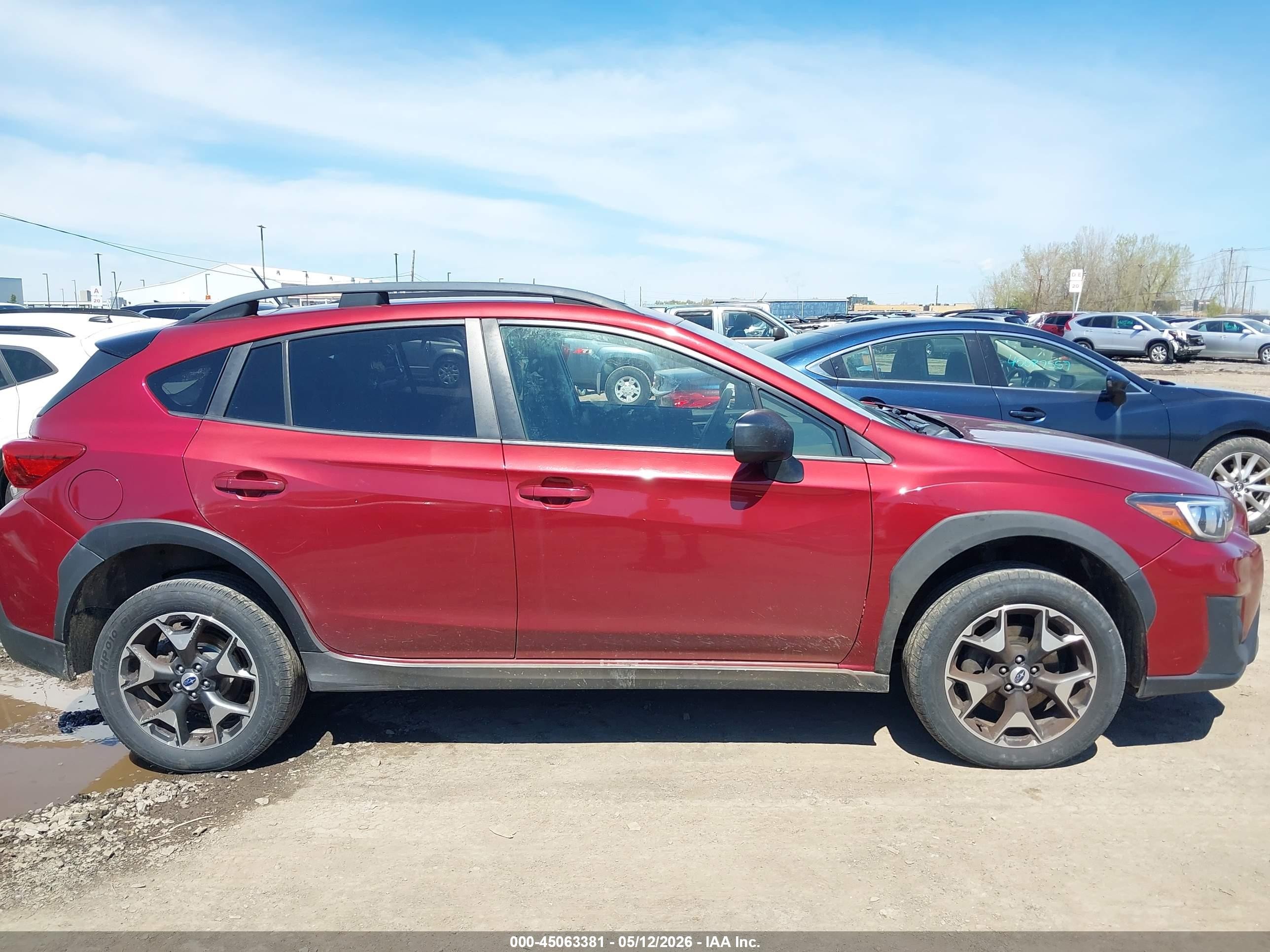 2018 Subaru Crosstrek 2.0i Red vin: JF2GTAAC4J9220910