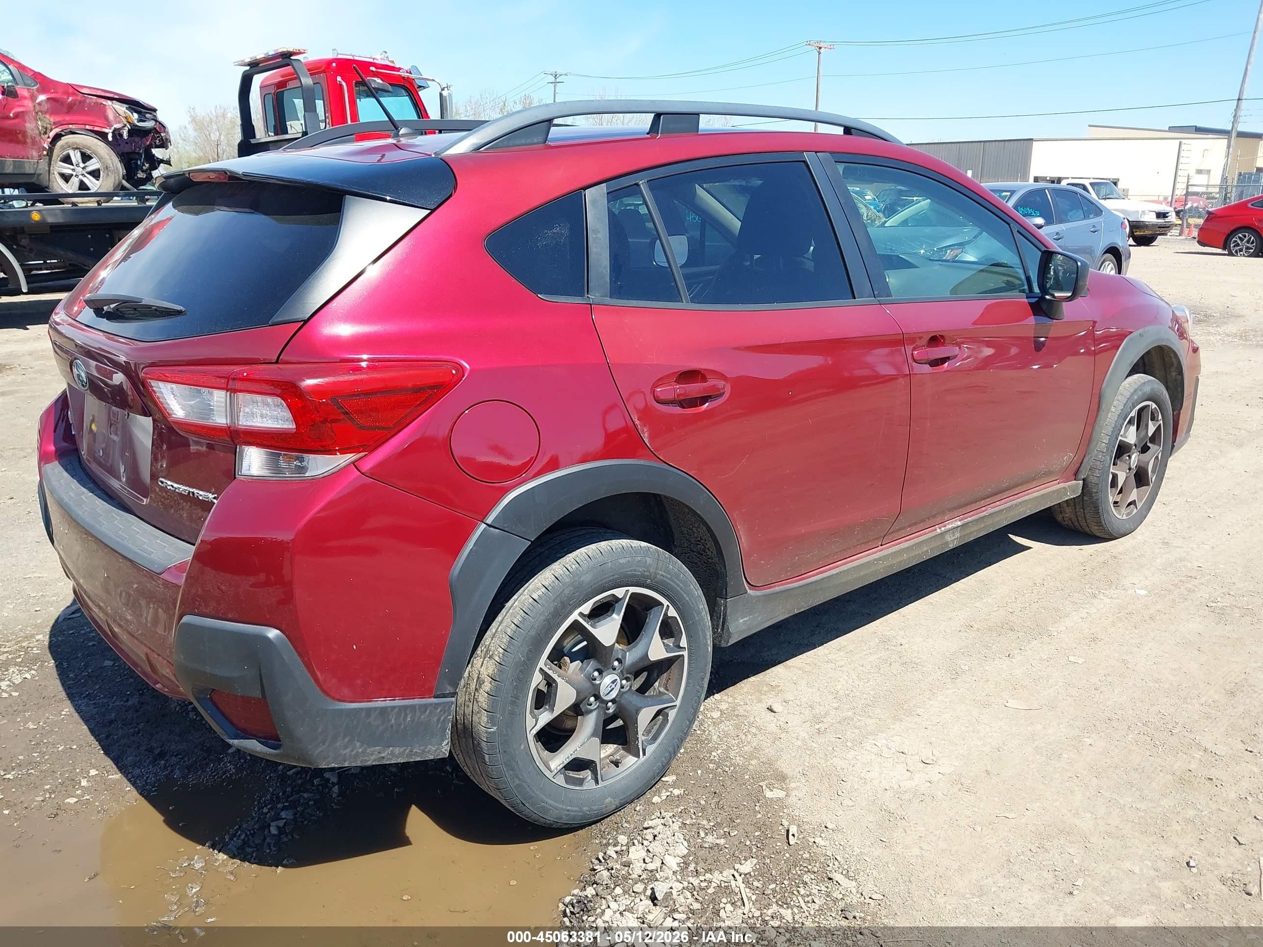 2018 Subaru Crosstrek 2.0i Red vin: JF2GTAAC4J9220910