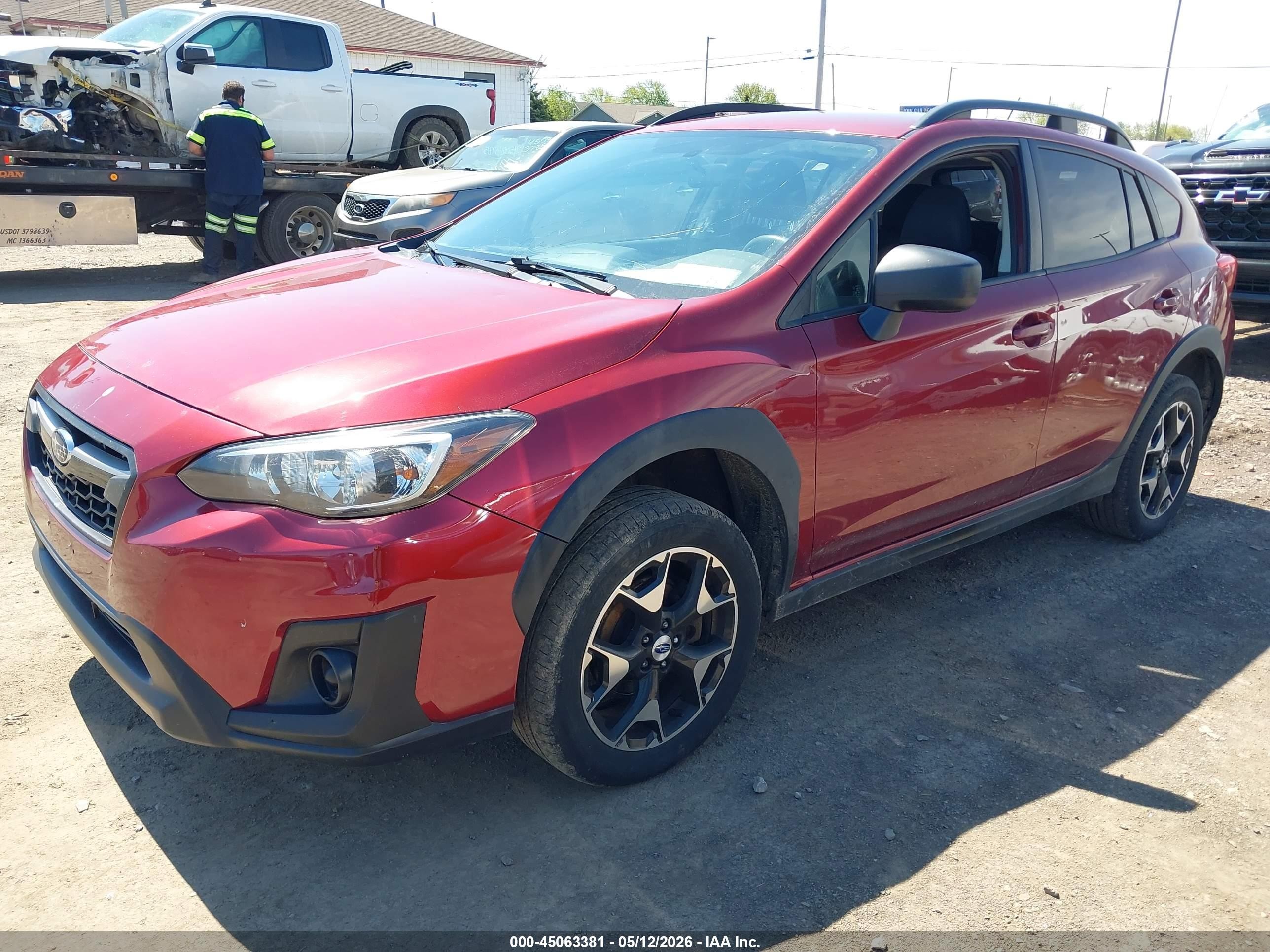 2018 Subaru Crosstrek 2.0i Red vin: JF2GTAAC4J9220910