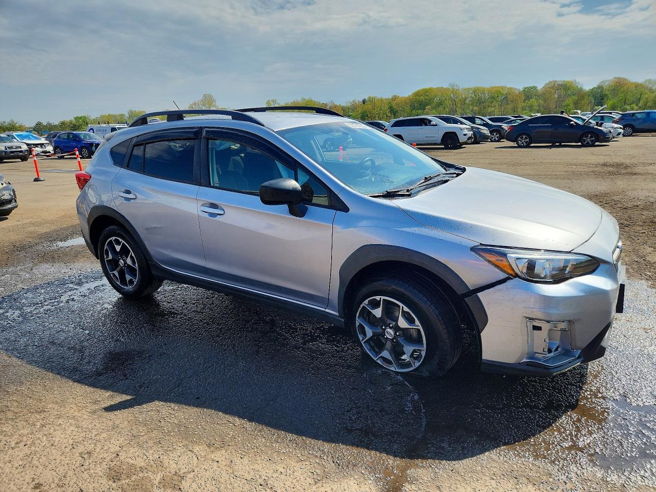2018 Subaru Crosstrek Silver vin: JF2GTAACXJ8274122