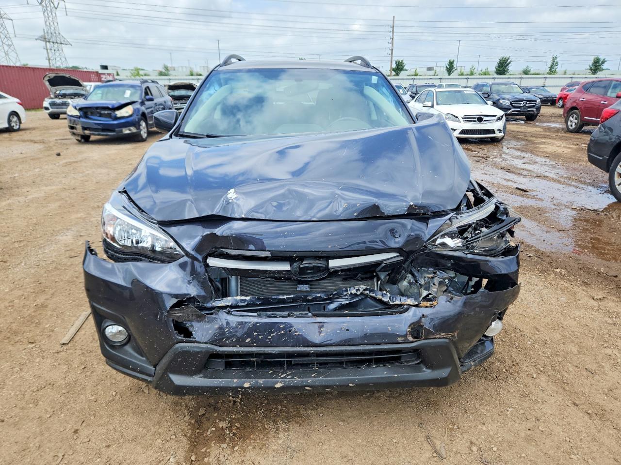 2018 Subaru Crosstrek Premium Gray vin: JF2GTABC0JH291297