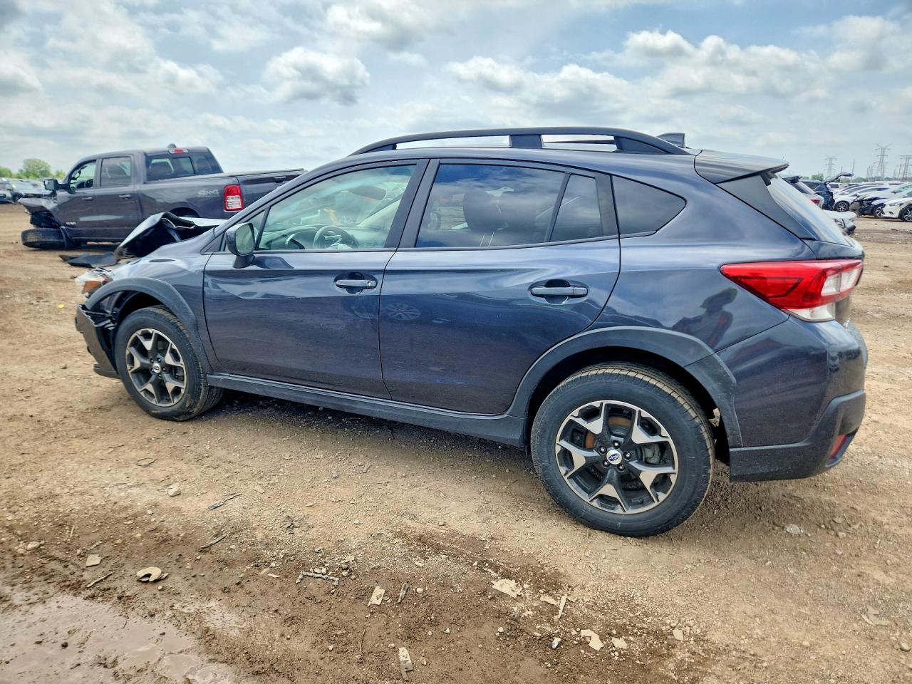 2018 Subaru Crosstrek Premium Gray vin: JF2GTABC0JH291297