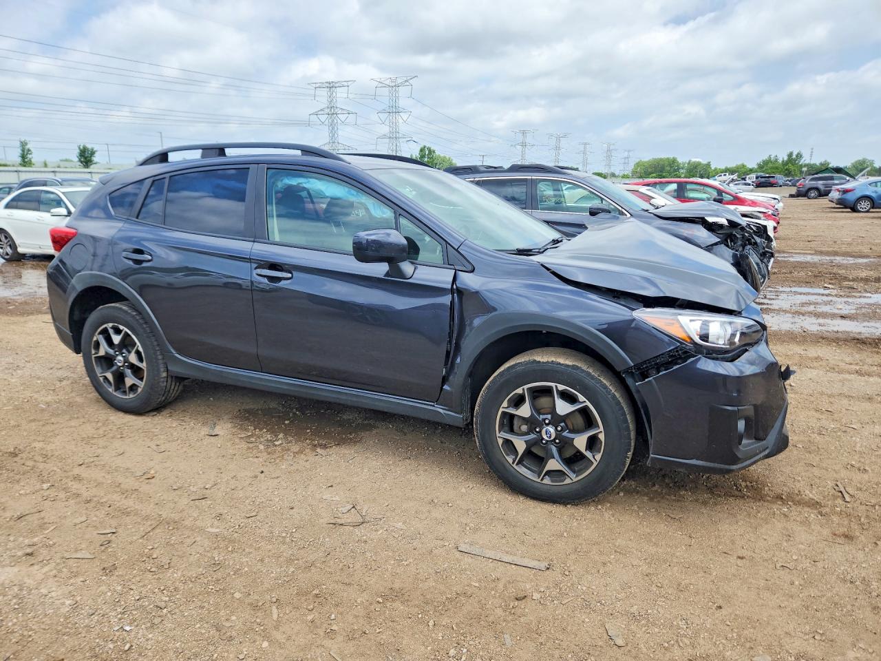2018 Subaru Crosstrek Premium Gray vin: JF2GTABC0JH291297