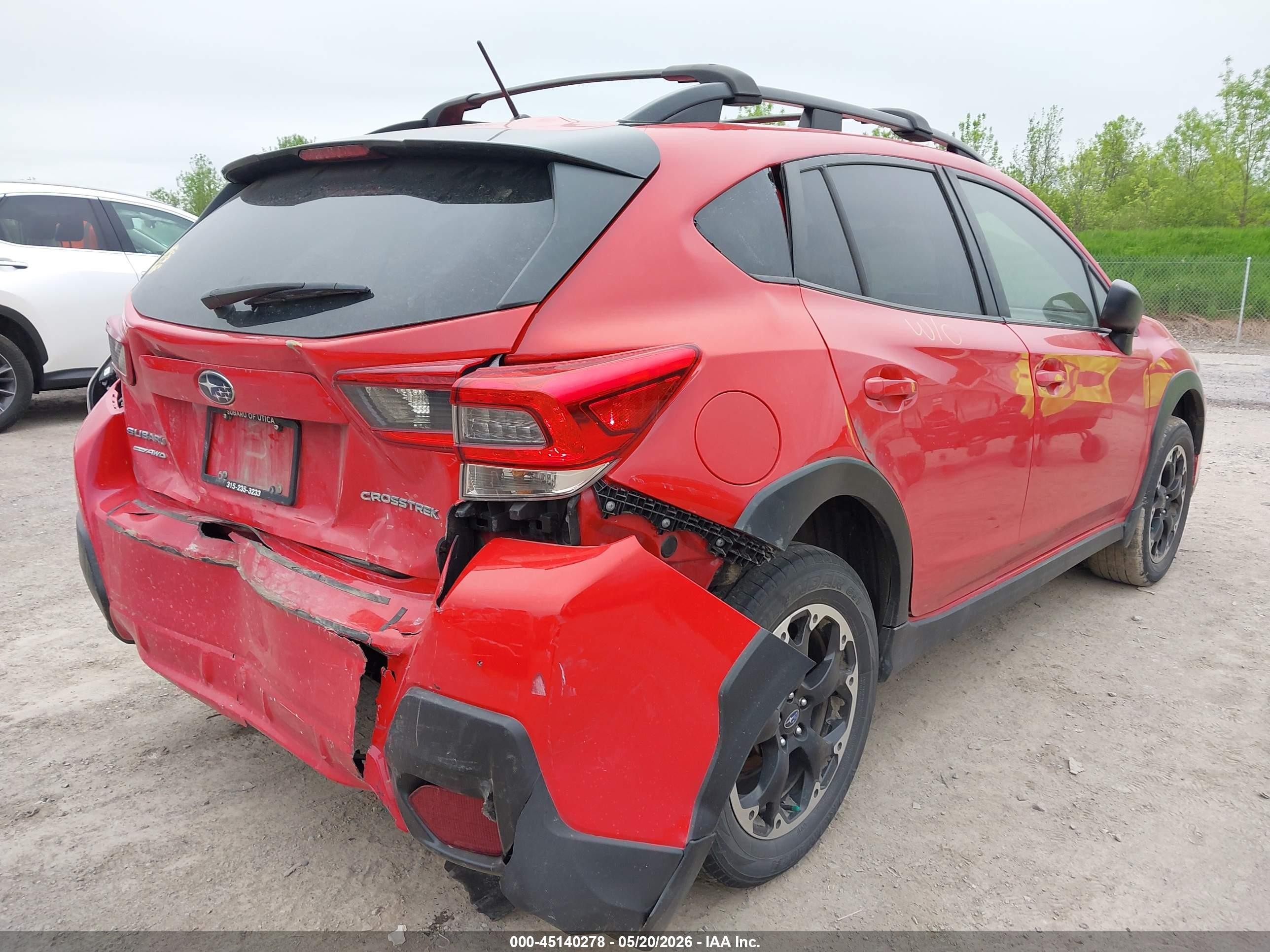 2023 Subaru Crosstrek Red vin: JF2GTABCXPH214834