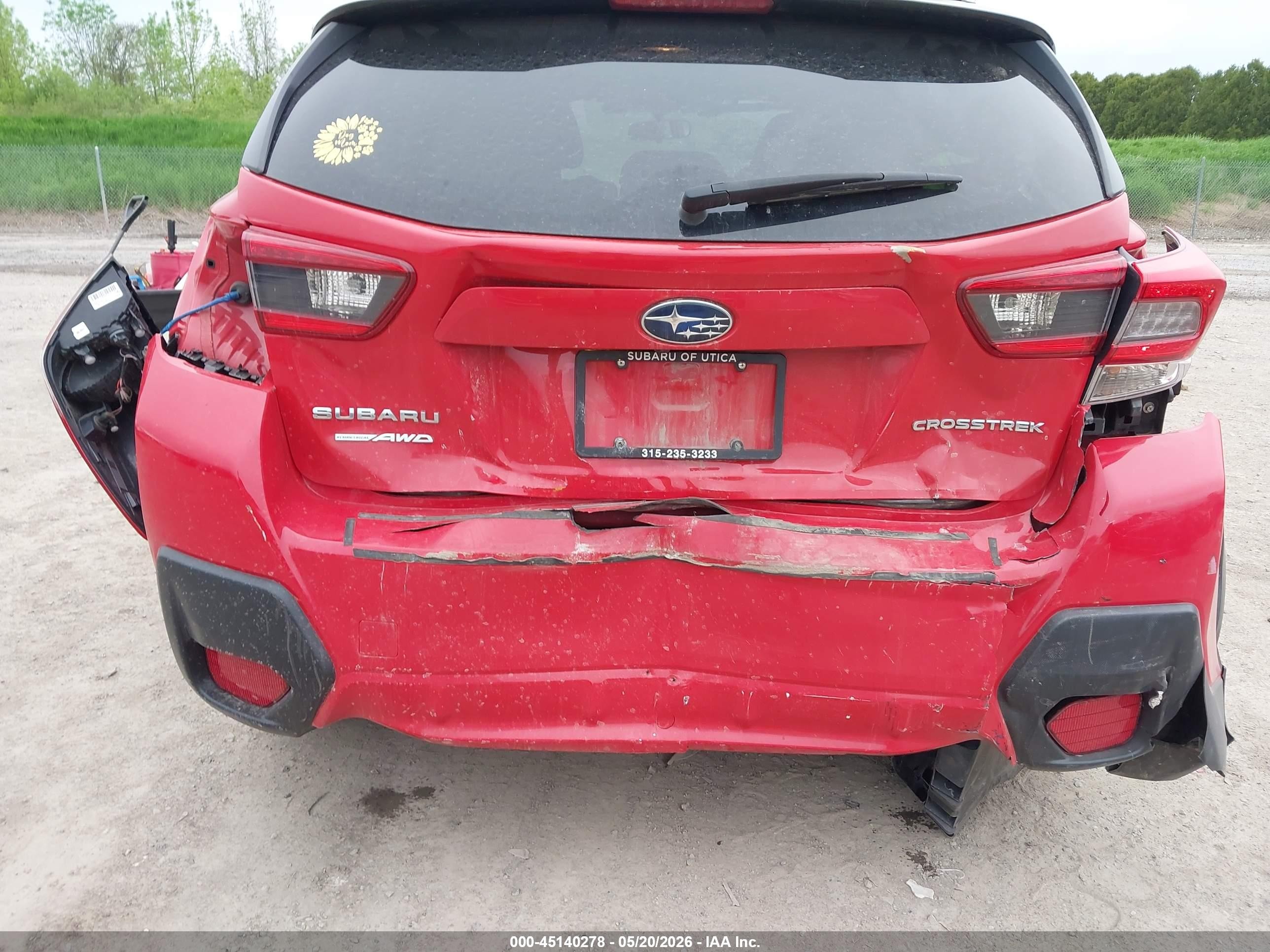 2023 Subaru Crosstrek Red vin: JF2GTABCXPH214834