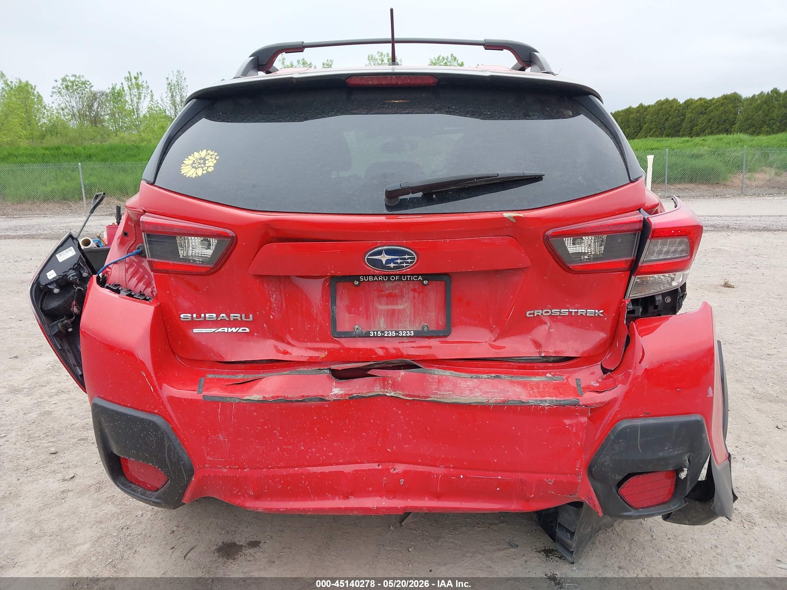 2023 Subaru Crosstrek Red vin: JF2GTABCXPH214834