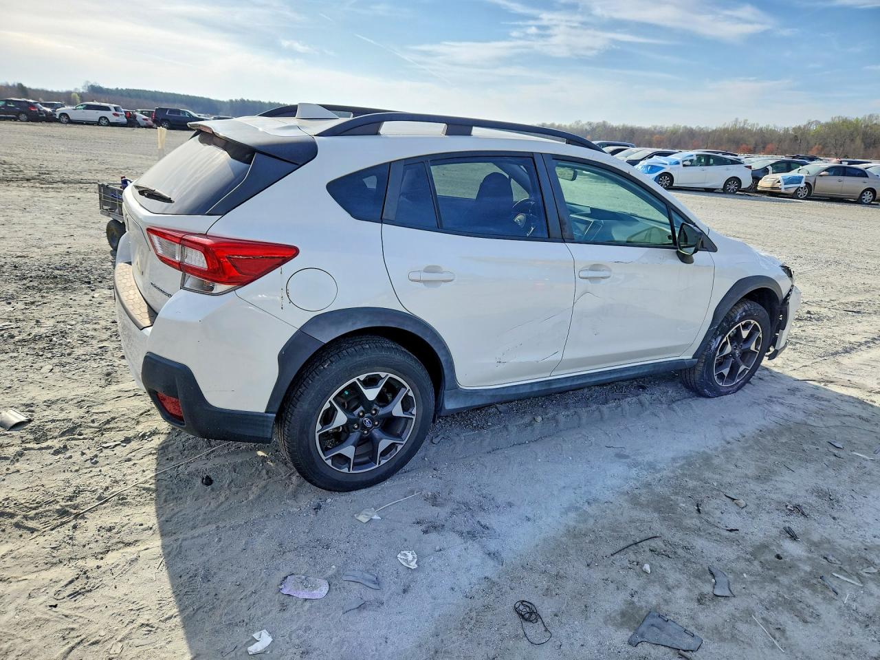 2019 Subaru Crosstrek Premium White vin: JF2GTACC0KH264097
