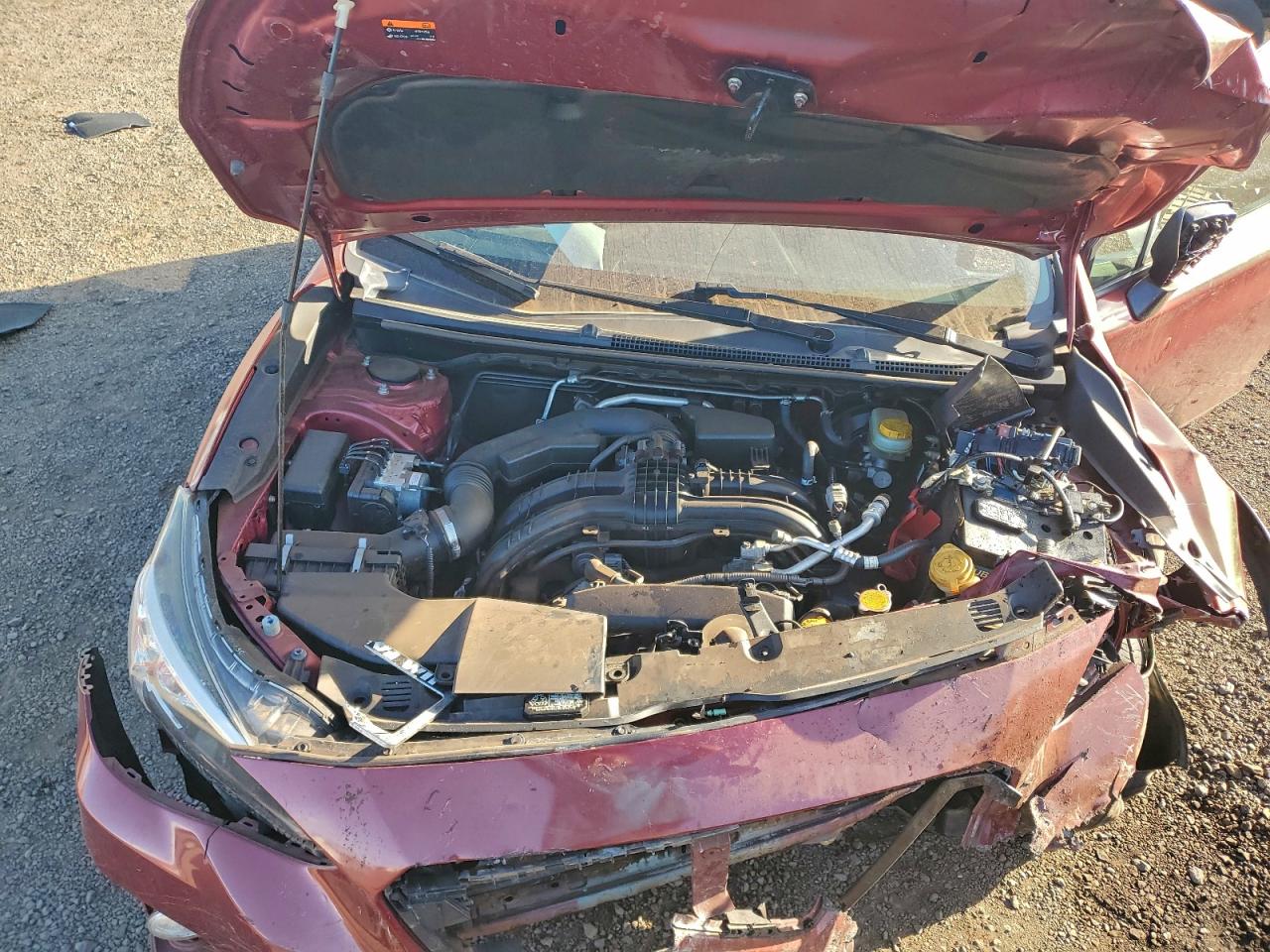 2019 Subaru Crosstrek Premium Burgundy vin: JF2GTACC1KH279949
