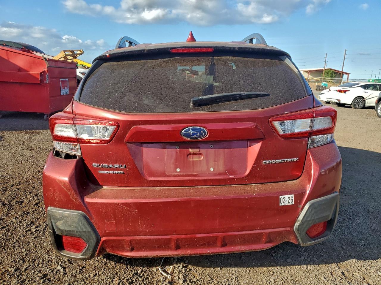 2019 Subaru Crosstrek Premium Burgundy vin: JF2GTACC1KH279949