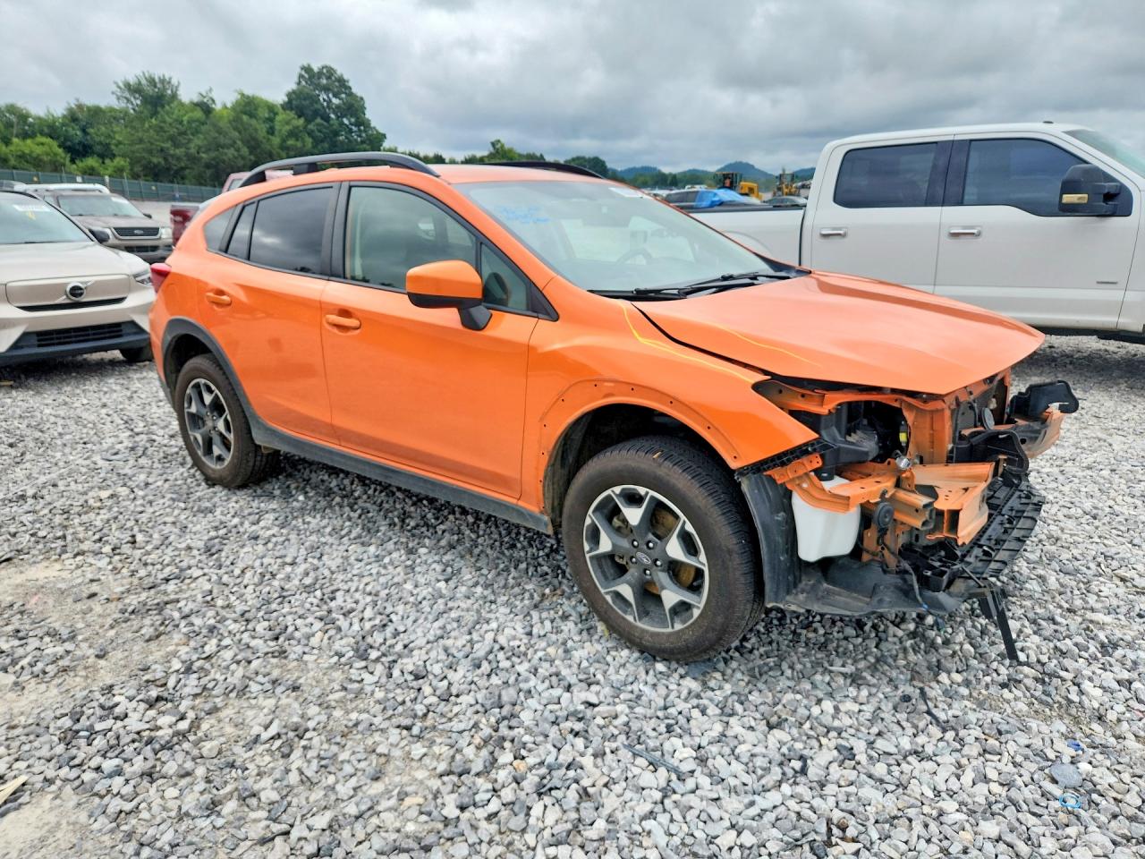 2020 Subaru Crosstrek Premium Orange vin: JF2GTACC2LG225924