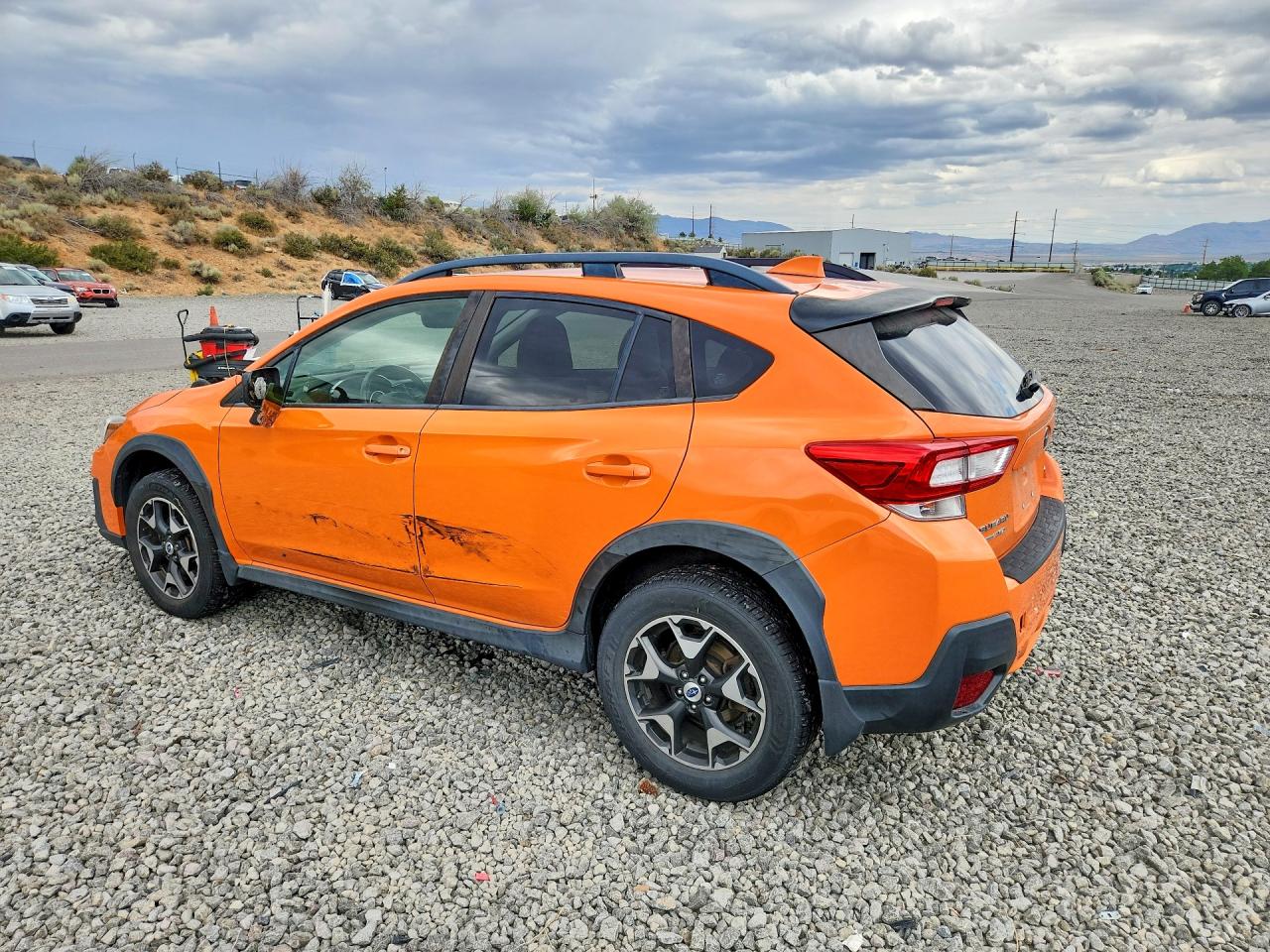 2018 Subaru Crosstrek Premium Orange vin: JF2GTADC4J8261829