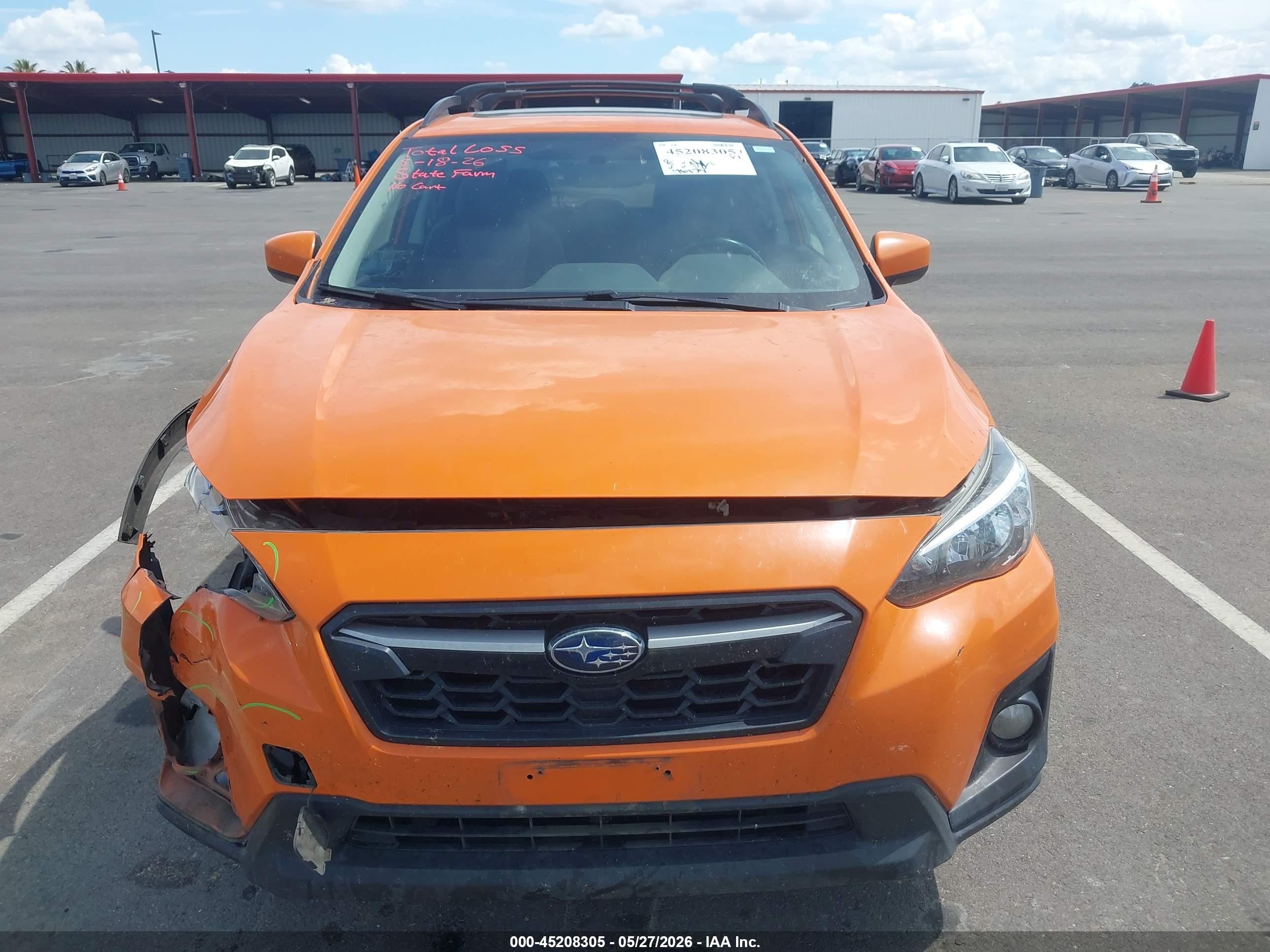 2019 Subaru Crosstrek 2.0i Premium Orange vin: JF2GTADC8KH257655