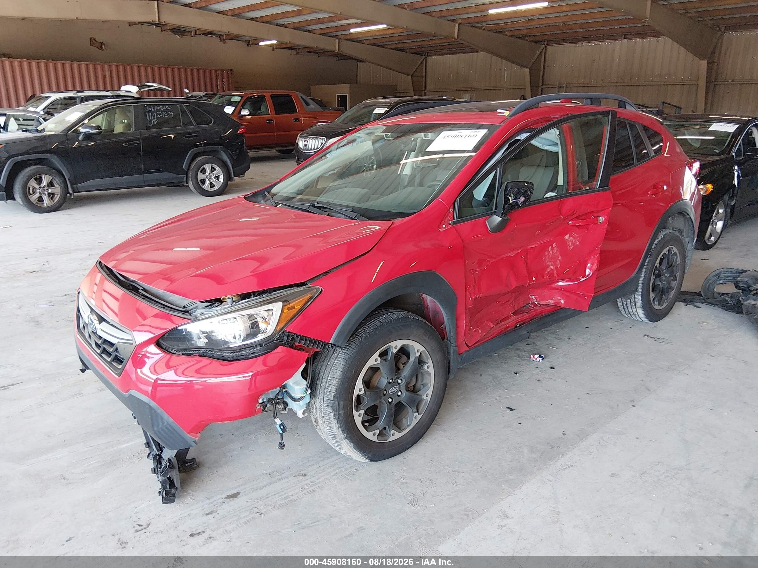 2021 Subaru Crosstrek Premium Красный vin: JF2GTAEC1M8376293