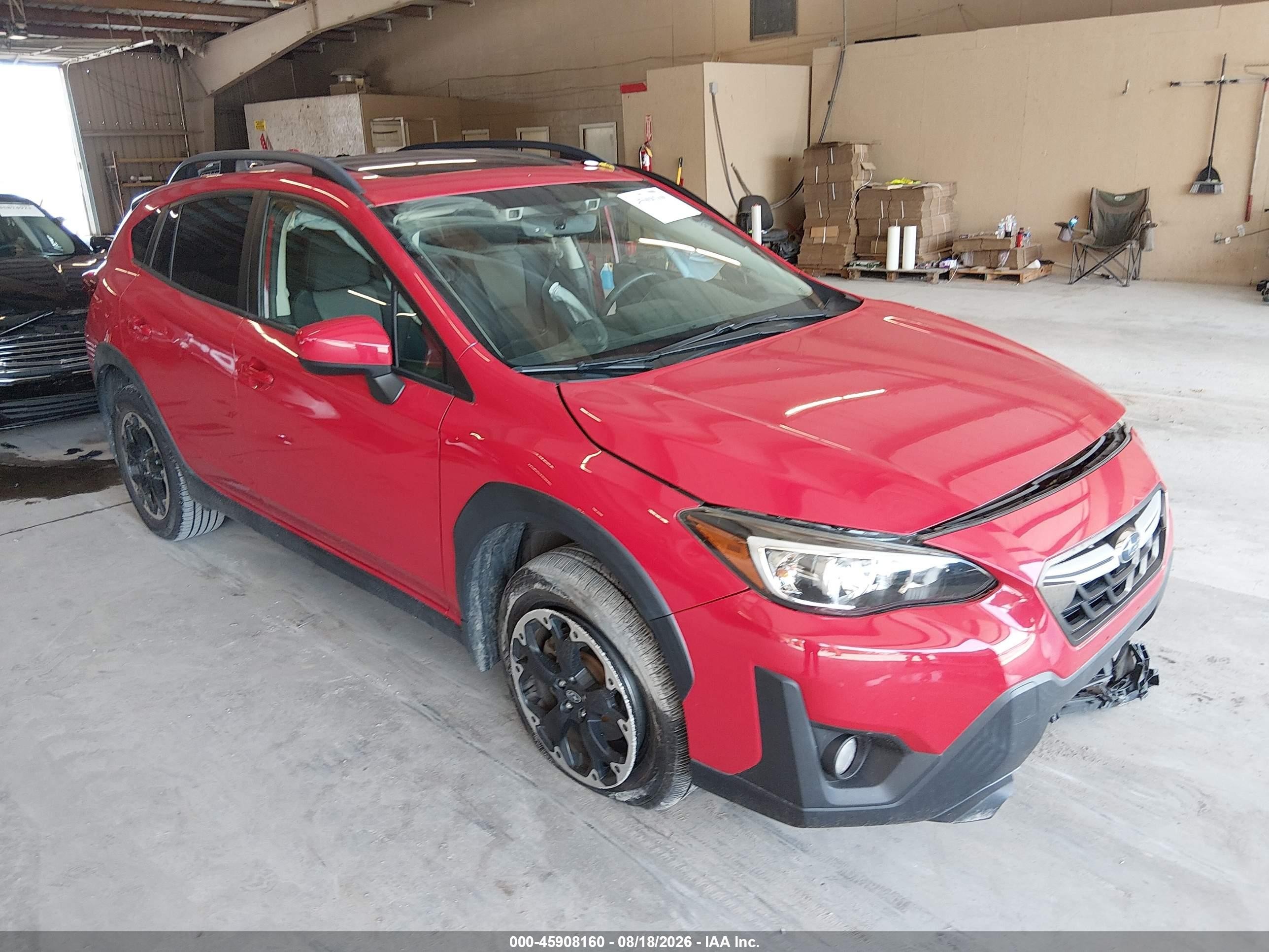 2021 Subaru Crosstrek Premium Красный vin: JF2GTAEC1M8376293