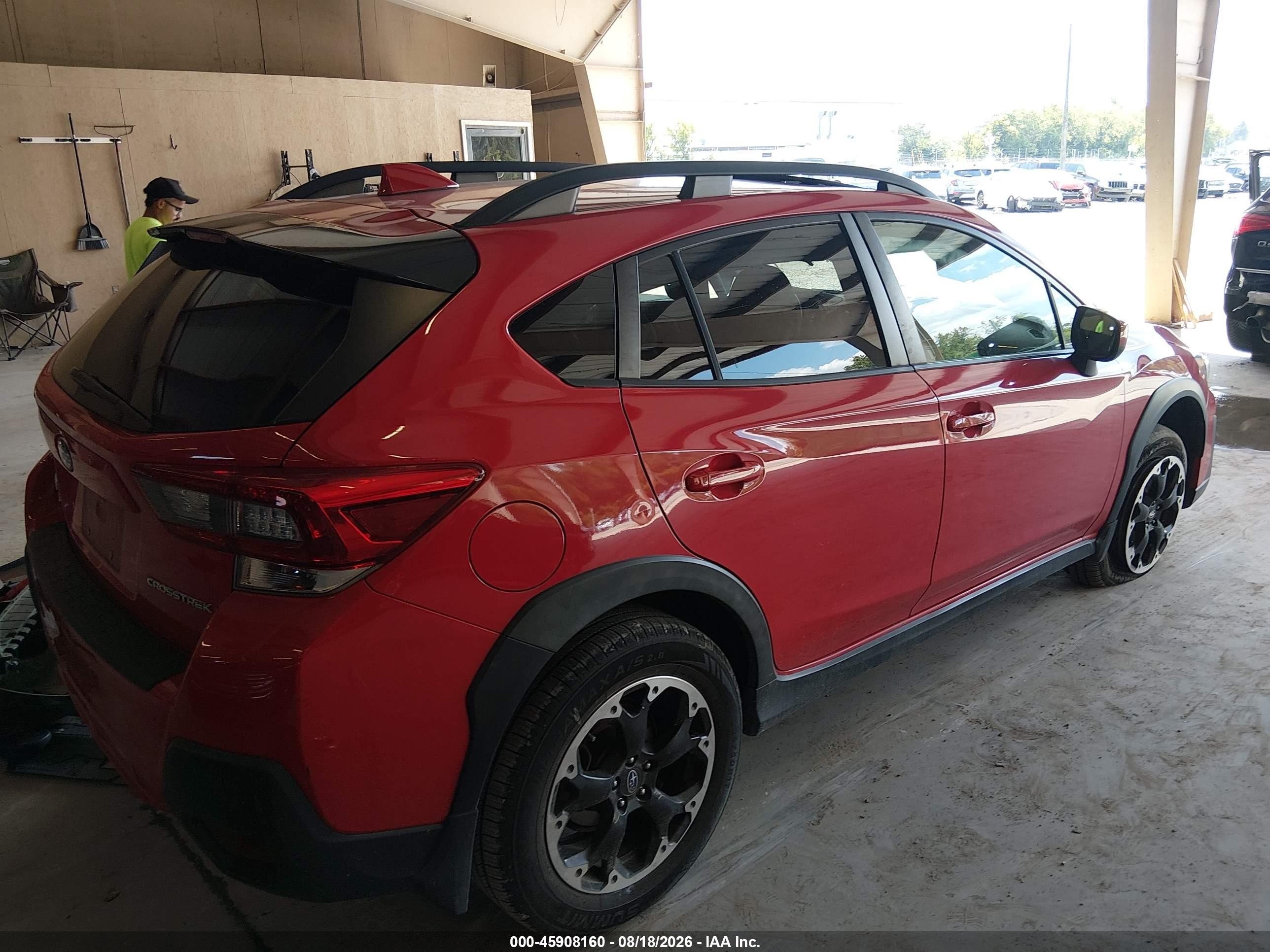 2021 Subaru Crosstrek Premium Красный vin: JF2GTAEC1M8376293