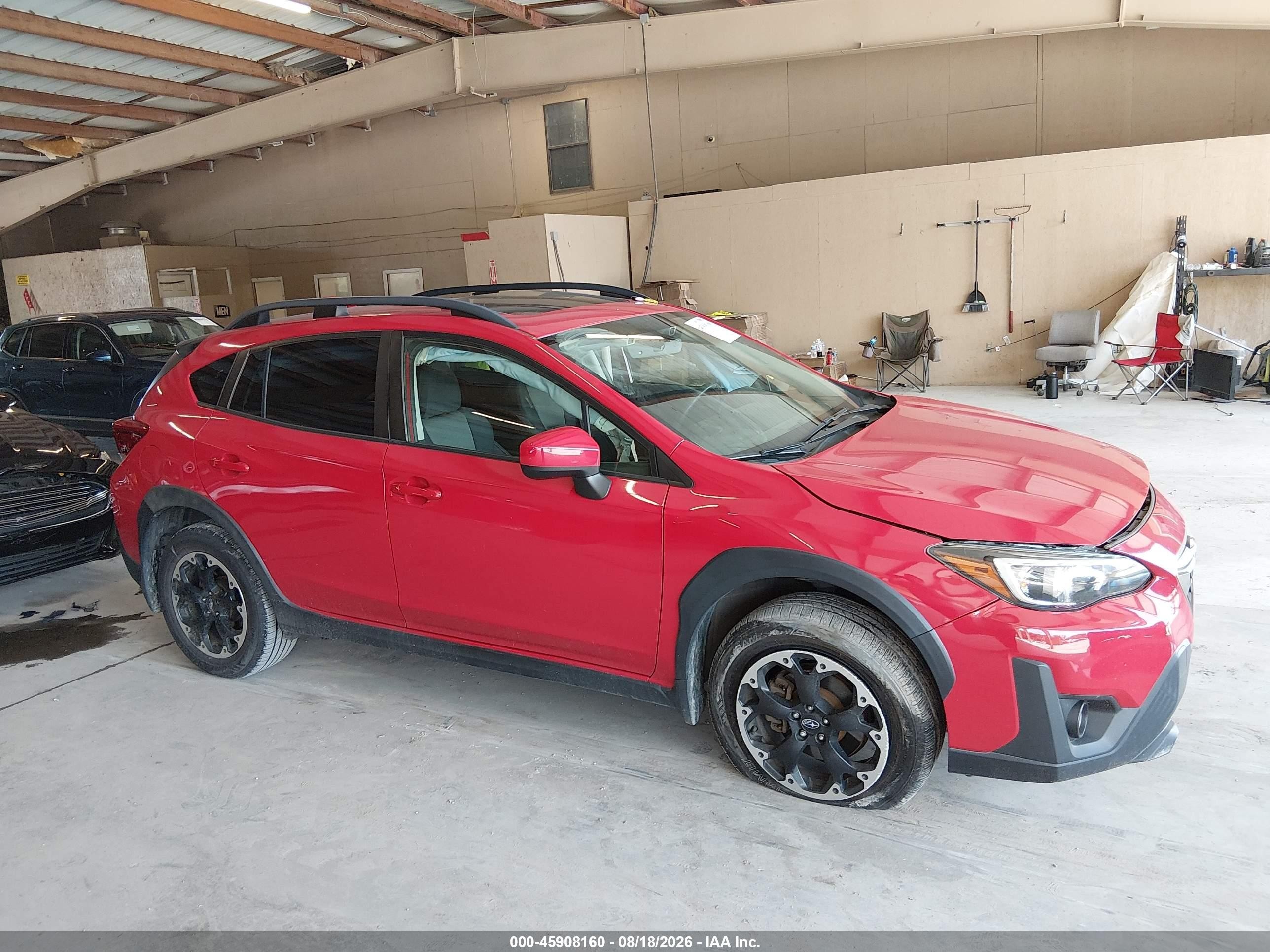 2021 Subaru Crosstrek Premium Красный vin: JF2GTAEC1M8376293