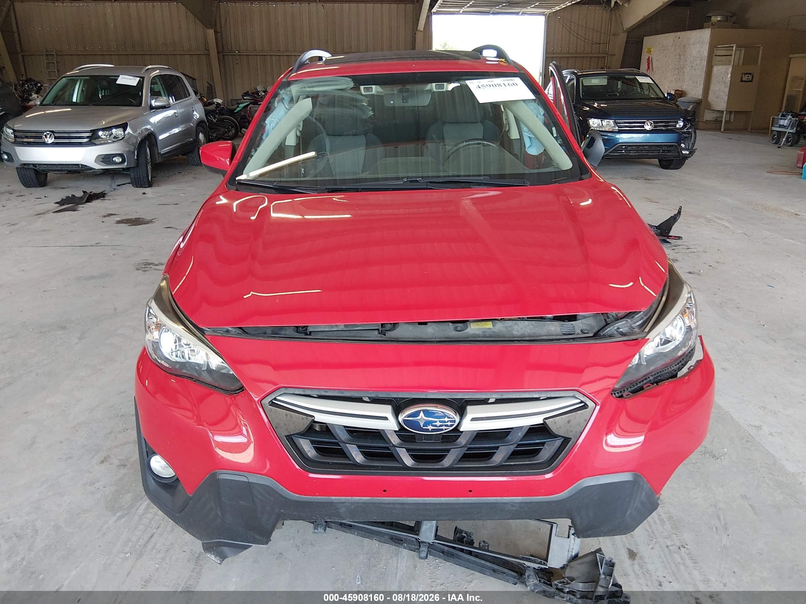 2021 Subaru Crosstrek Premium Красный vin: JF2GTAEC1M8376293