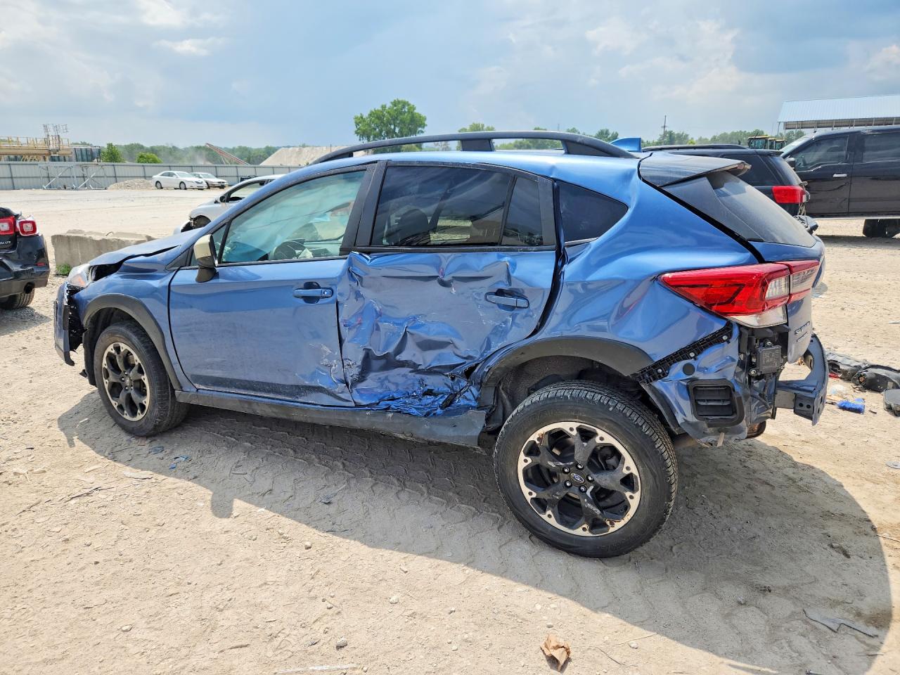2023 Subaru Crosstrek Premium Blue vin: JF2GTAEC1PH213955