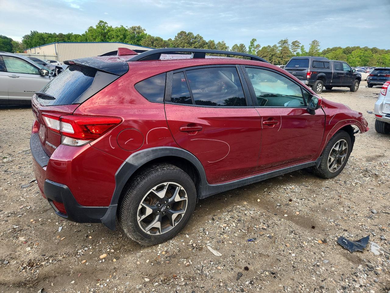 2019 Subaru Crosstrek Premium Burgundy vin: JF2GTAEC2KH317847