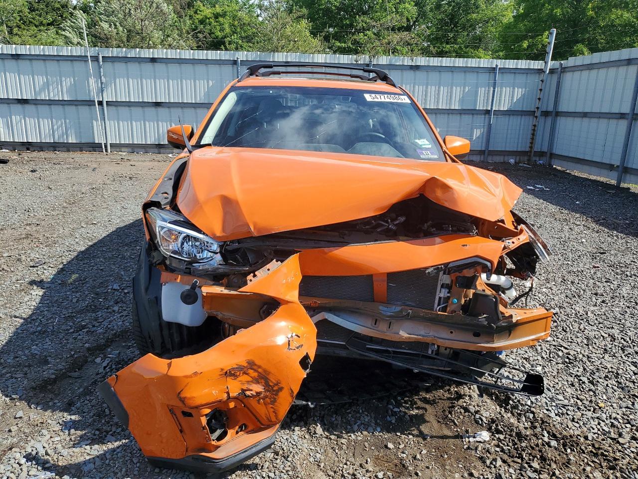 2019 Subaru Crosstrek Premium Orange vin: JF2GTAEC2KH398929