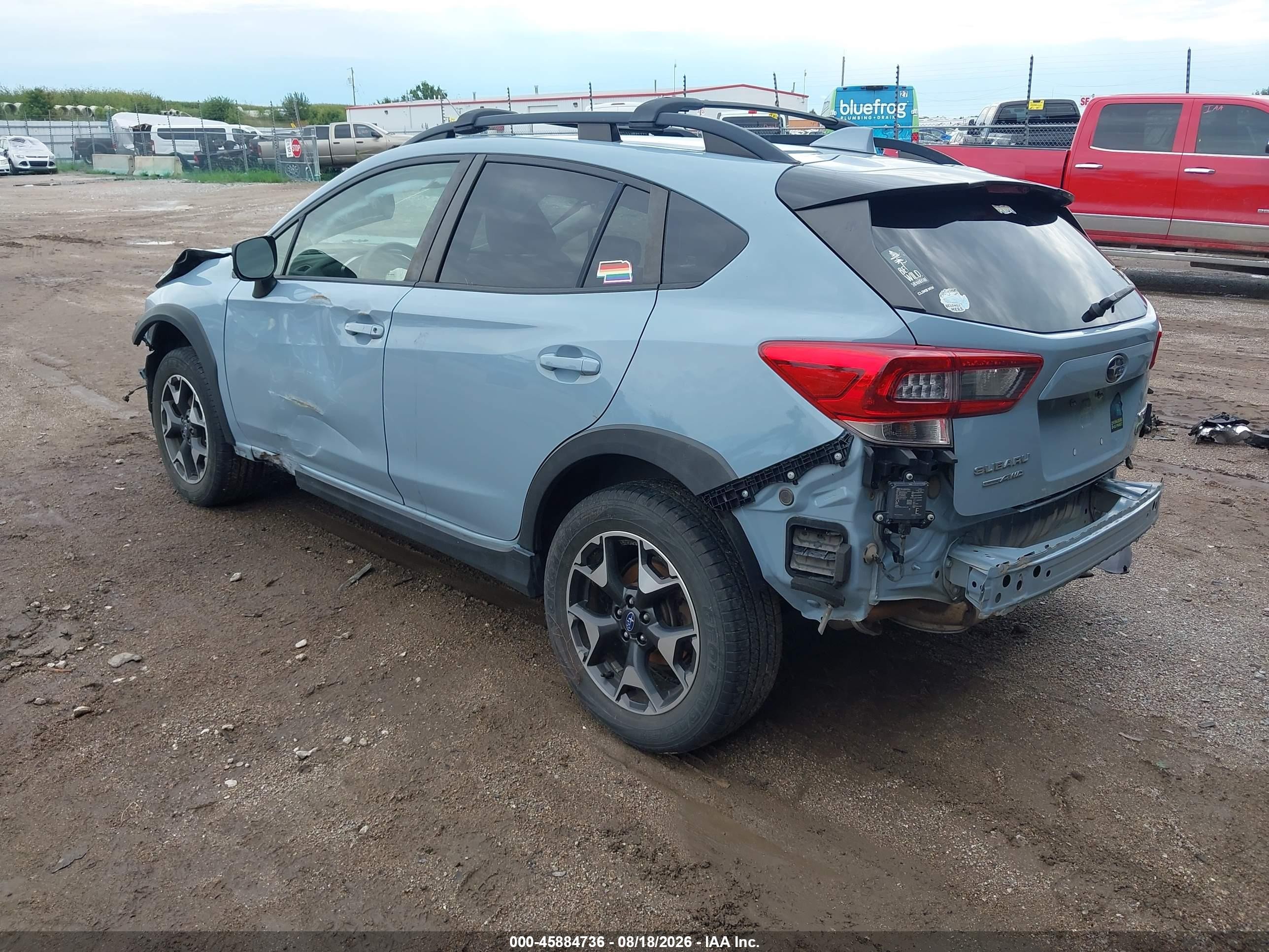 2020 Subaru Crosstrek Premium Light Blue vin: JF2GTAEC3L8223543
