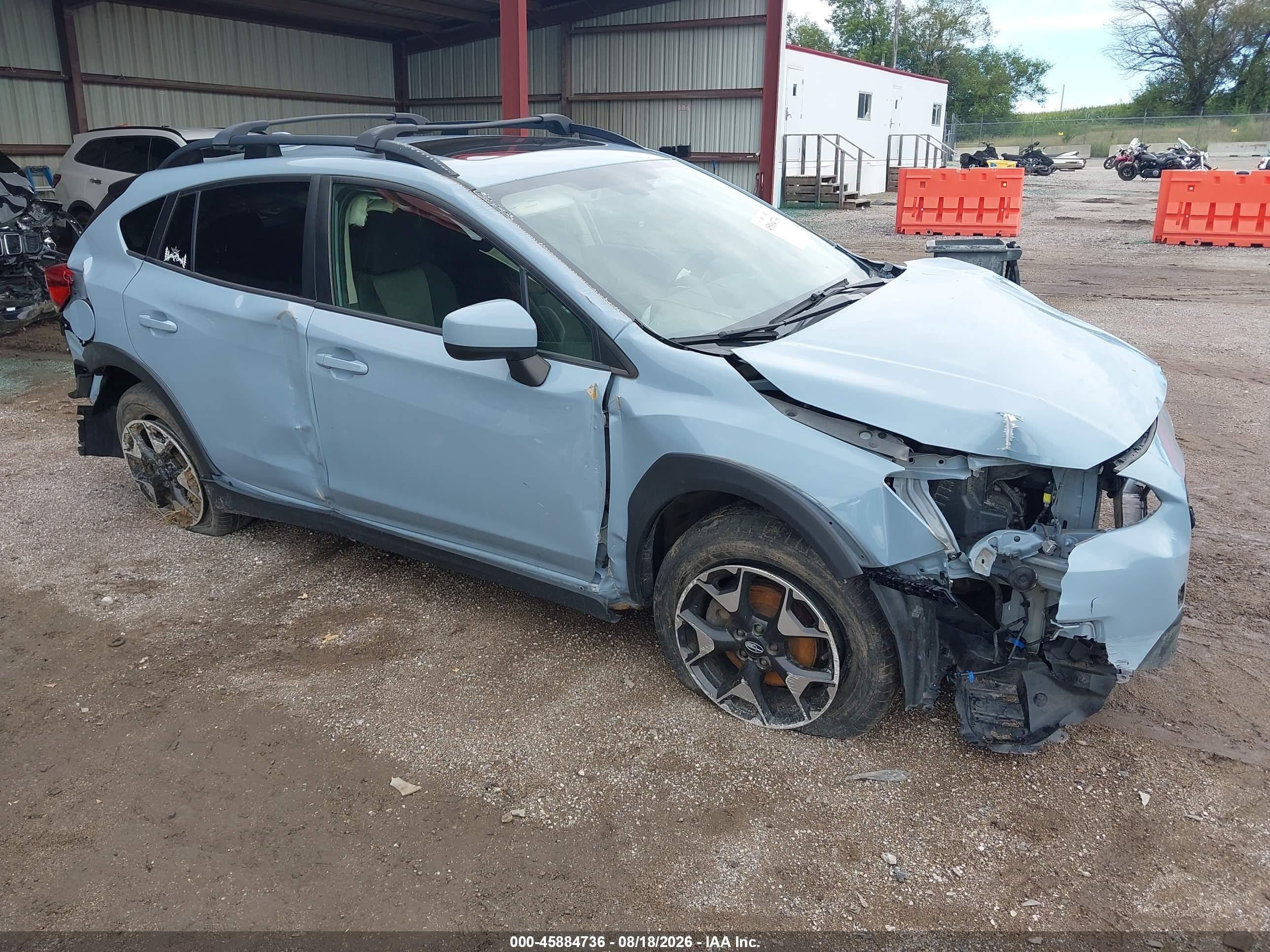 2020 Subaru Crosstrek Premium Light Blue vin: JF2GTAEC3L8223543