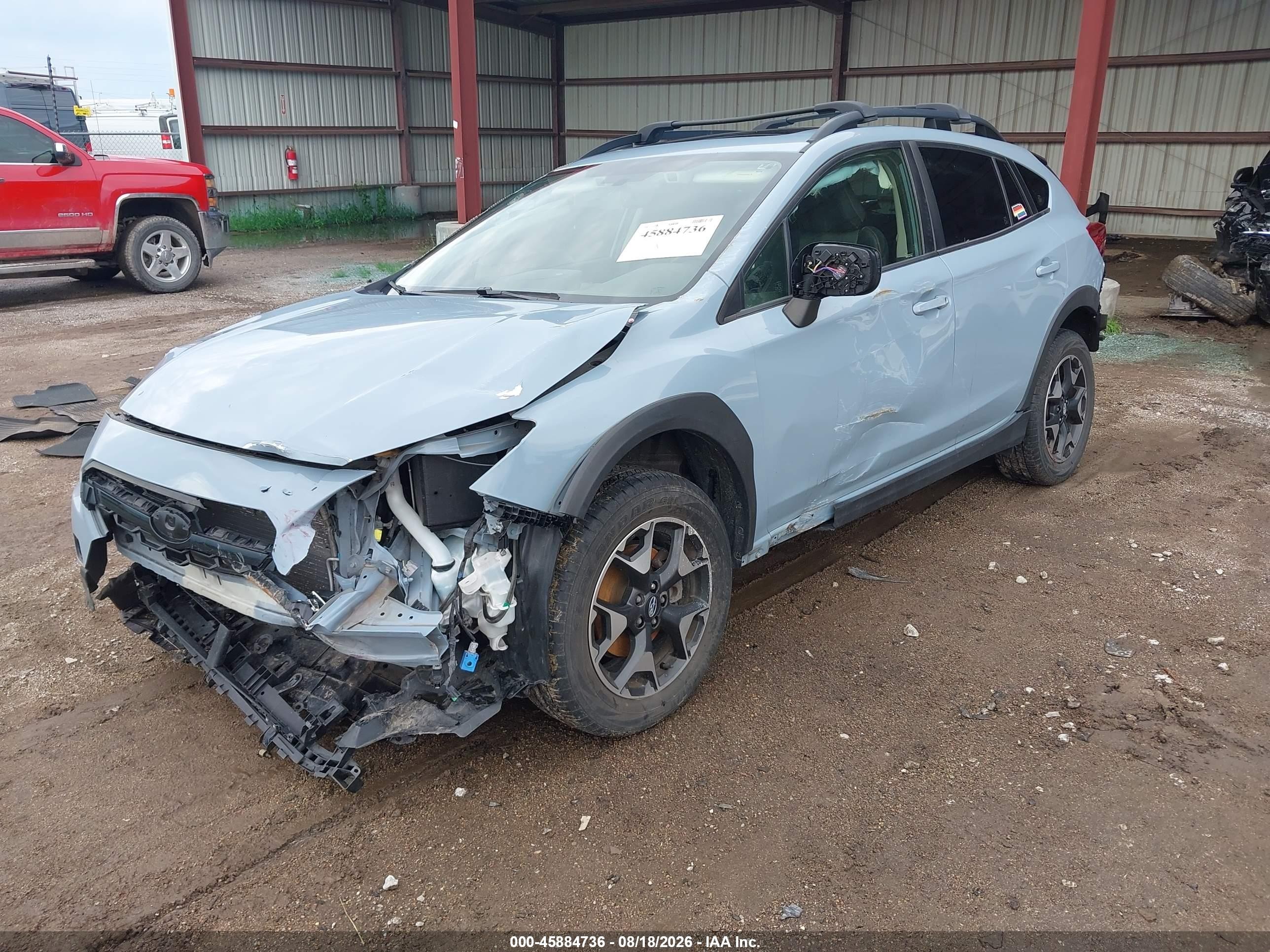 2020 Subaru Crosstrek Premium Light Blue vin: JF2GTAEC3L8223543