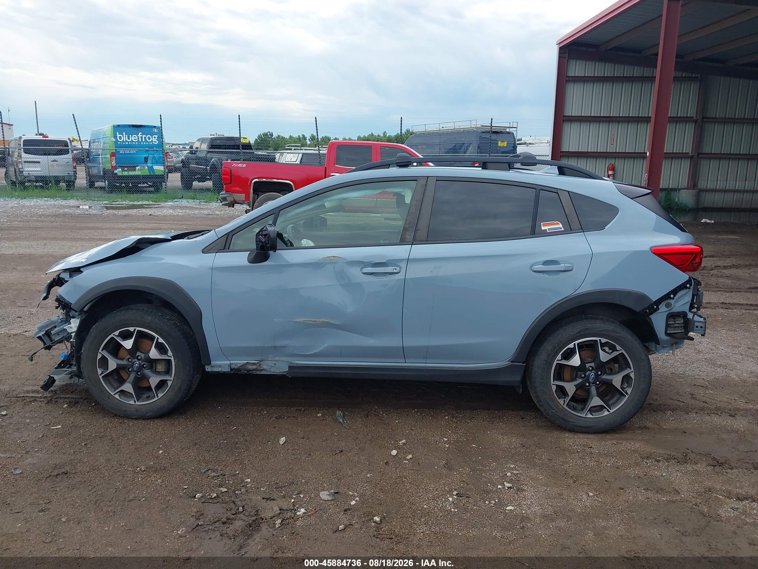 2020 Subaru Crosstrek Premium Light Blue vin: JF2GTAEC3L8223543