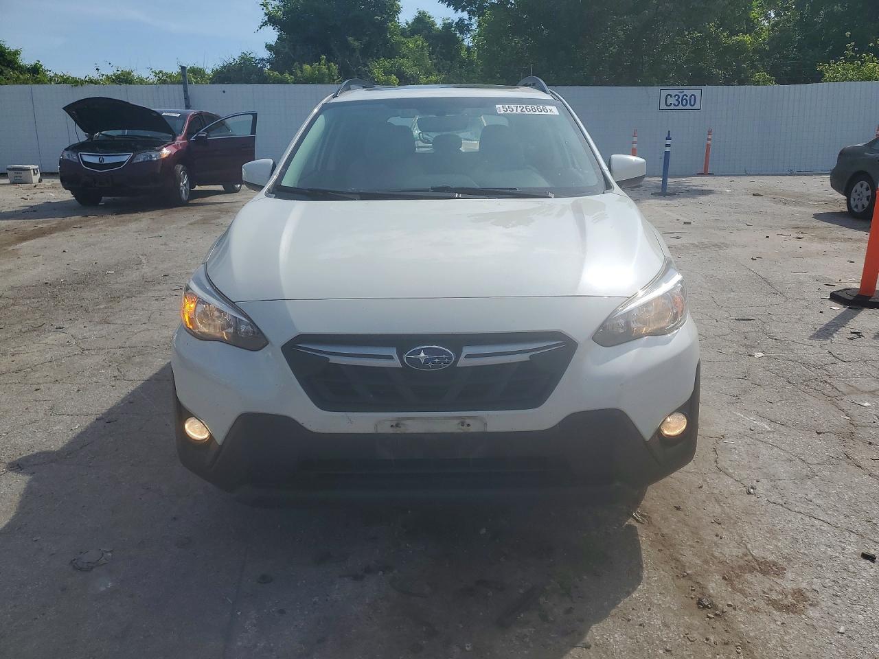2021 Subaru Crosstrek Premium White vin: JF2GTAEC5M8298939
