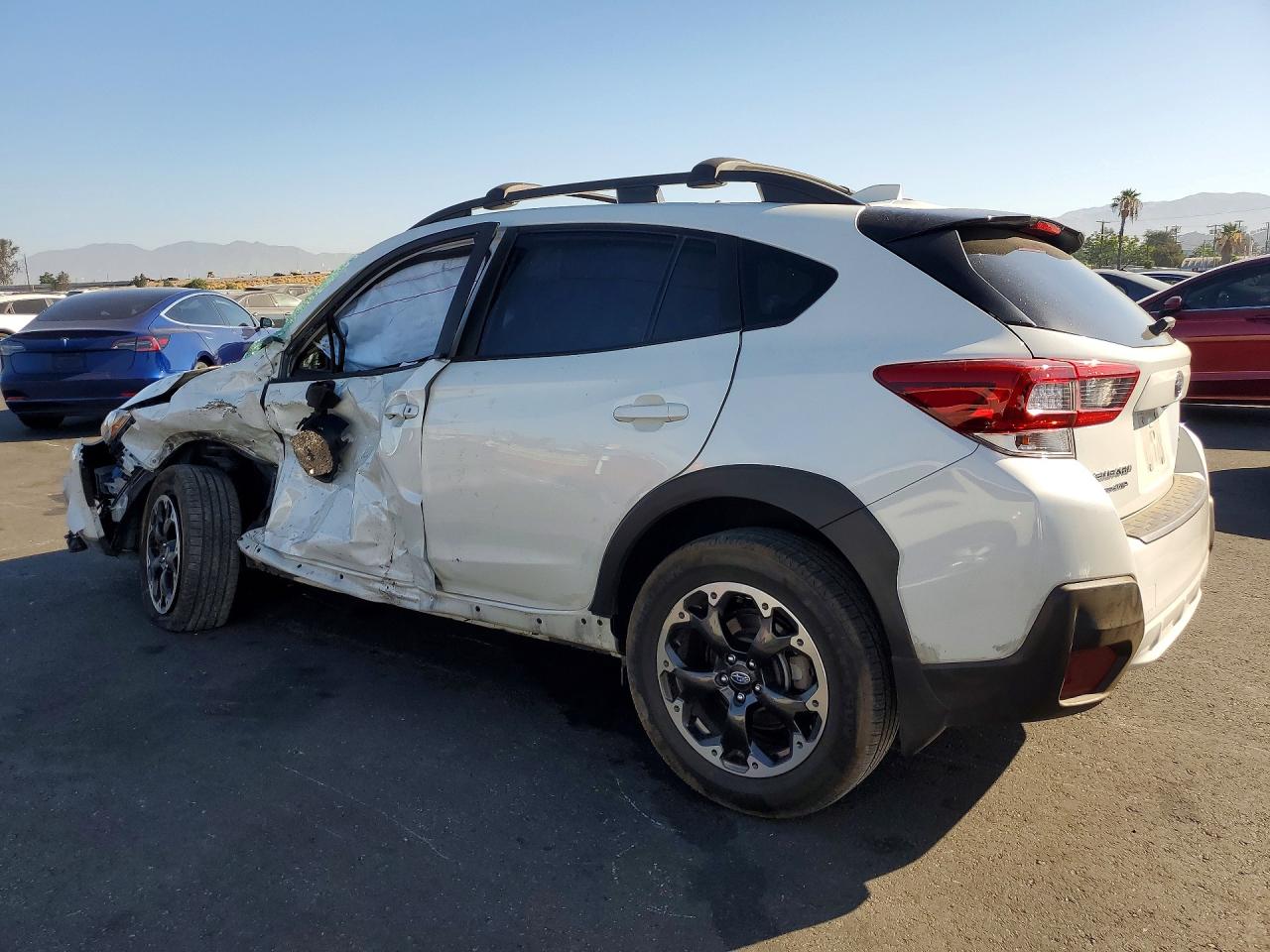 2021 Subaru Crosstrek Premium White vin: JF2GTAEC8MH330993
