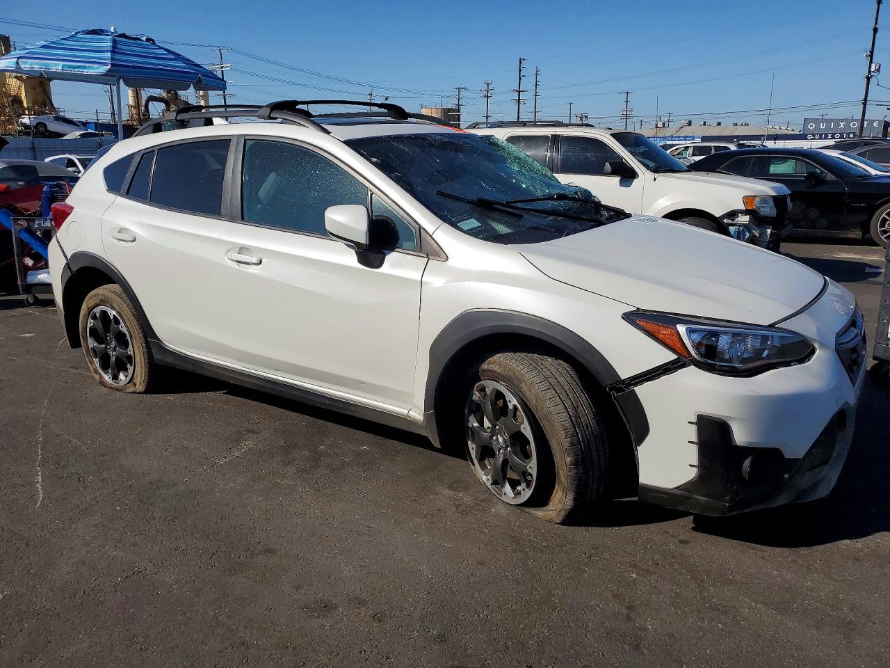 2021 Subaru Crosstrek Premium White vin: JF2GTAEC8MH330993