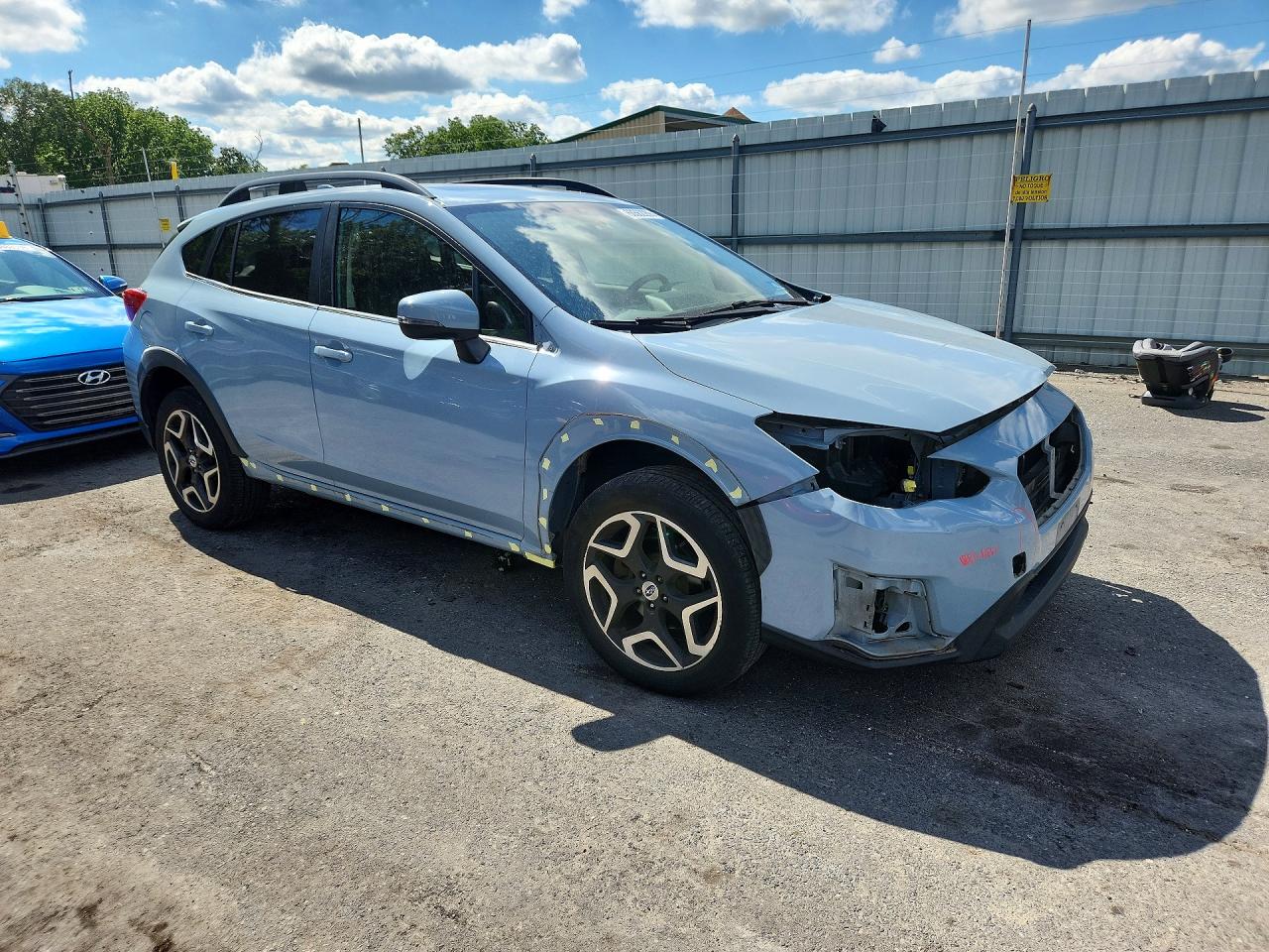 2018 Subaru Crosstrek Blue vin: JF2GTALC4JH311470