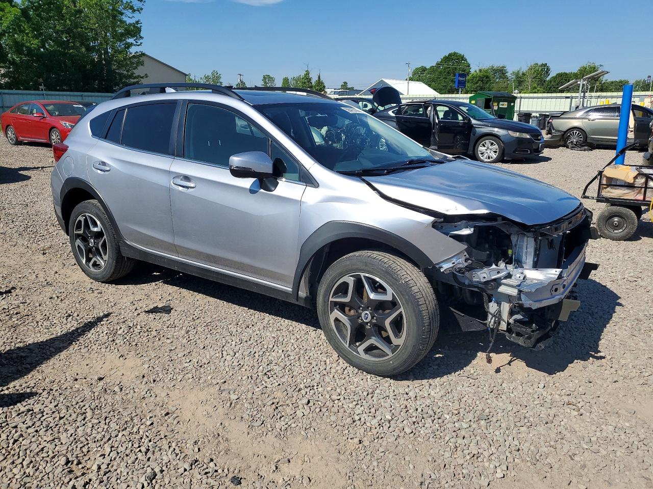 2018 Subaru Crosstrek Limited Gray vin: JF2GTALC5J8350083