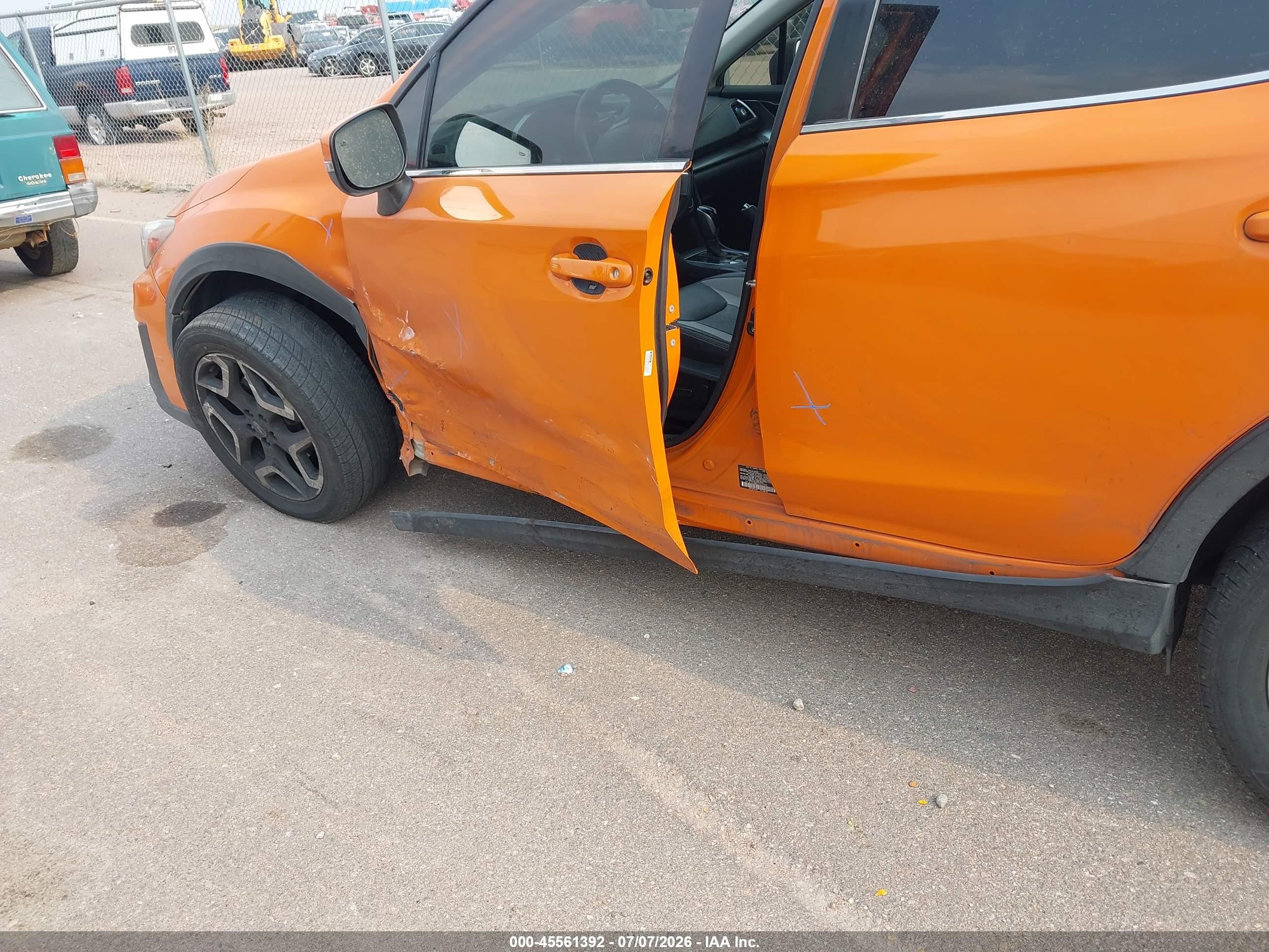 2018 Subaru Crosstrek 2.0i Limited Orange vin: JF2GTAMC4JH205695